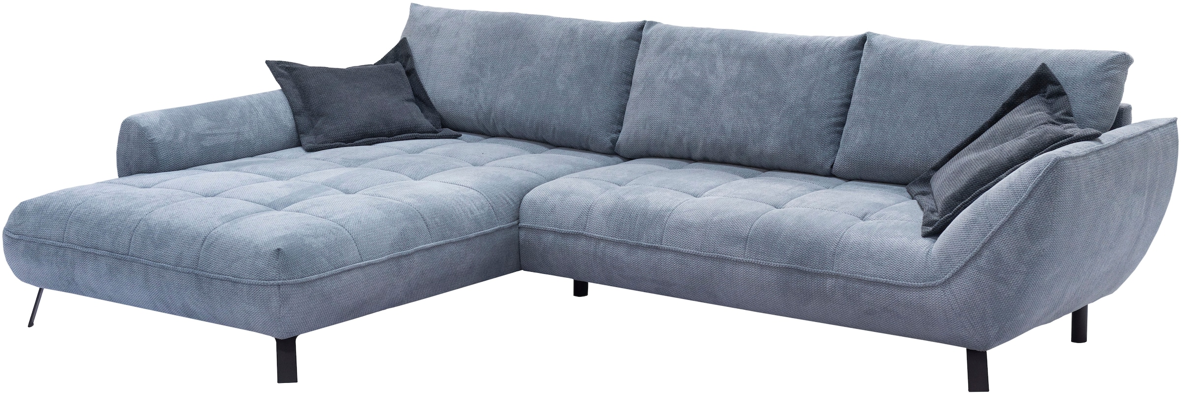exxpo - sofa fashion Ecksofa »Biarritz modern und elegantes Mega Sofa mit tollem Sitzkomfort, L-Form« XXL– Longchair Ecke in hochwertiger Verarbeitung, Stellmaße 324x203 cm