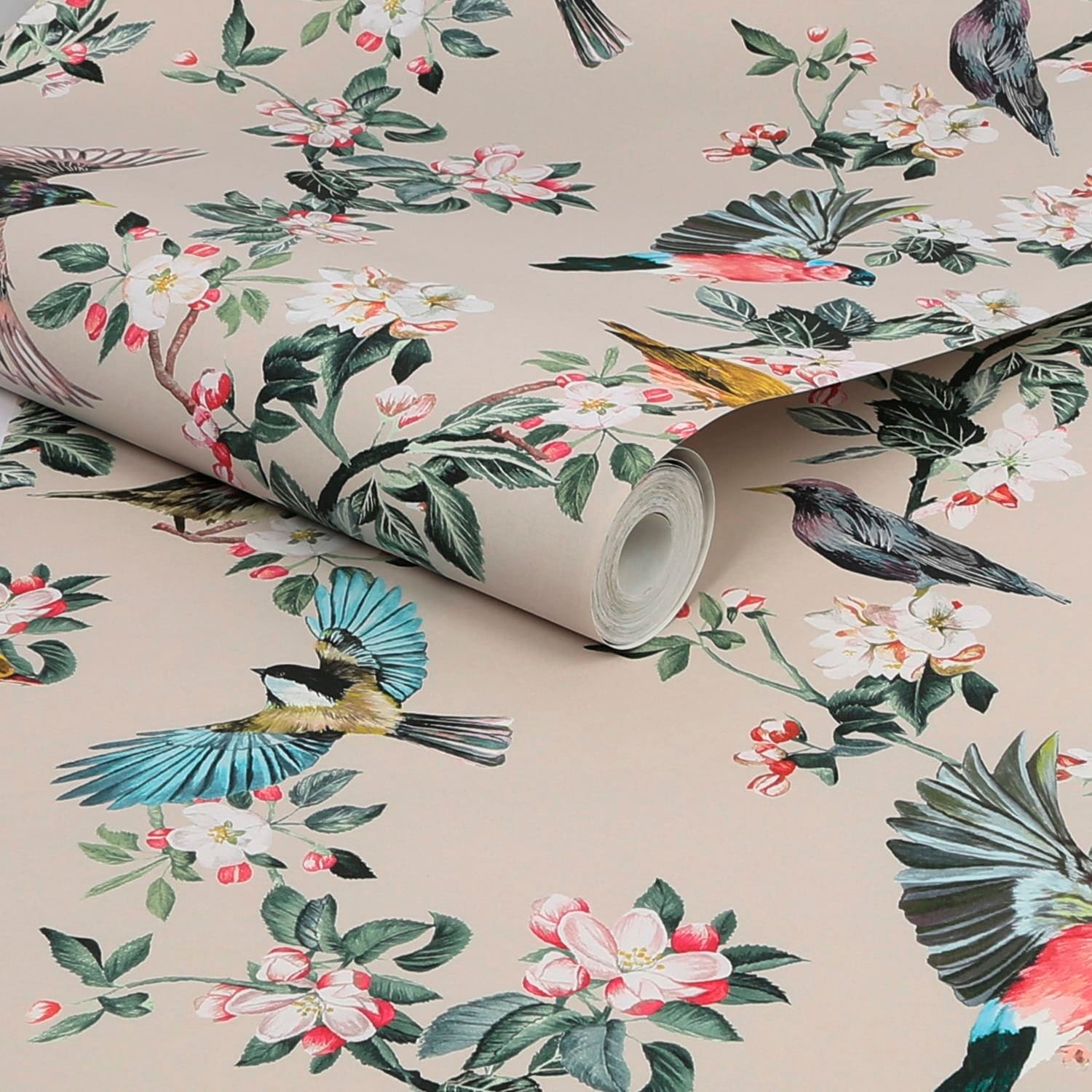 Joules Vliestapete »Handford Garden Birds Antique Crème« animal print glatt animal print