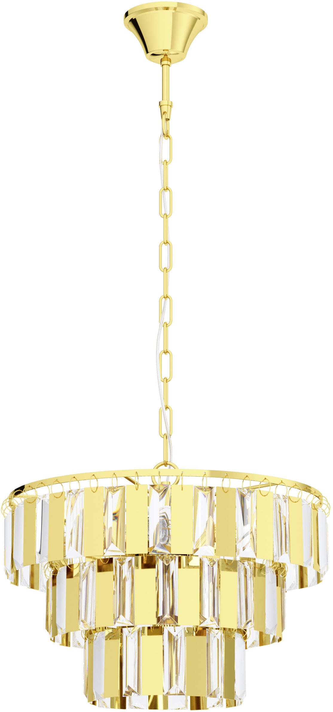 EGLO Hängeleuchte »ERSEKA Pendellampe - Stahl - E14 - 5X40W - IP20« E14 1 S günstig online kaufen