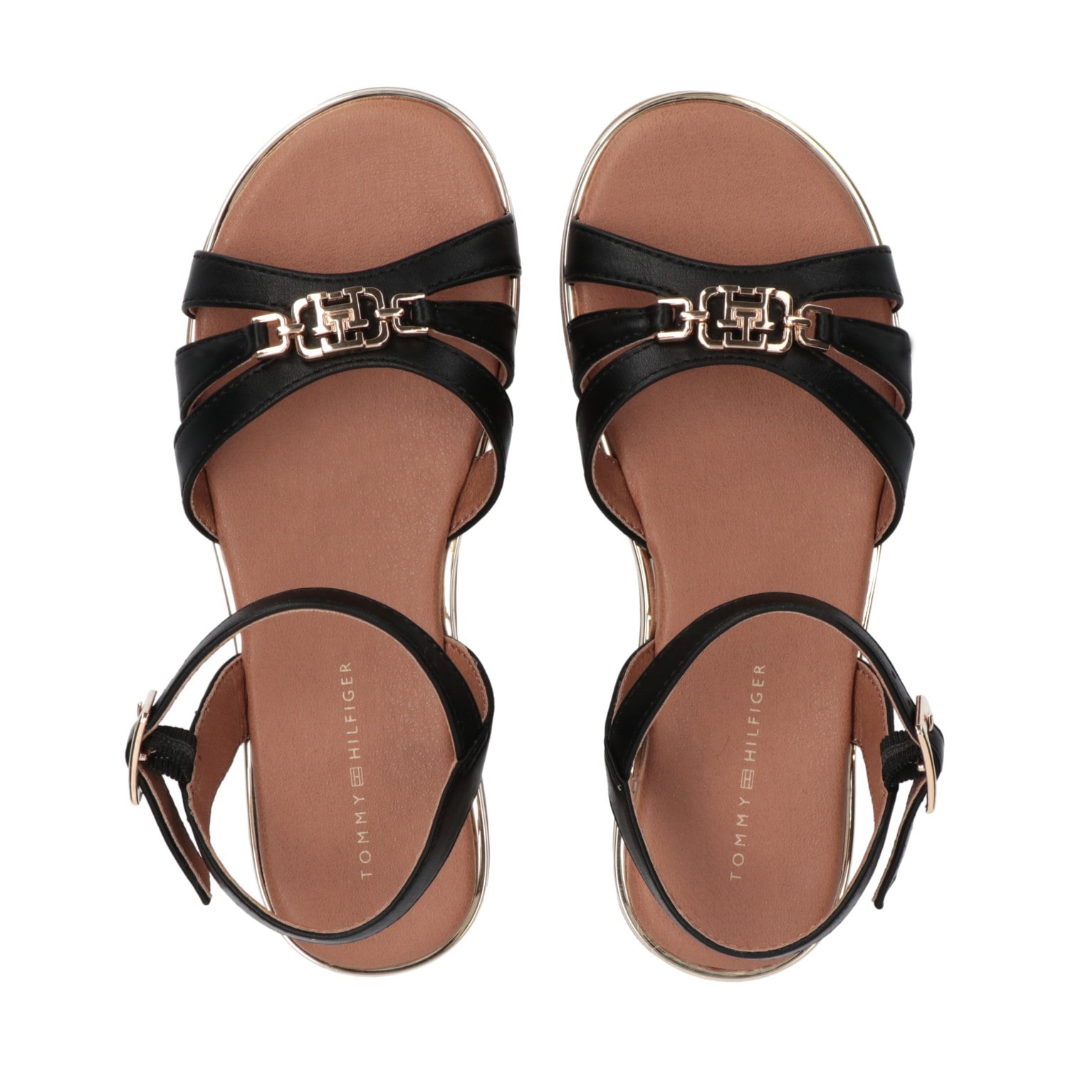 Tommy Hilfiger Riemchensandale  Sandalette, Festtagsschuh, Sommerschuh mit Schnallenverschluss