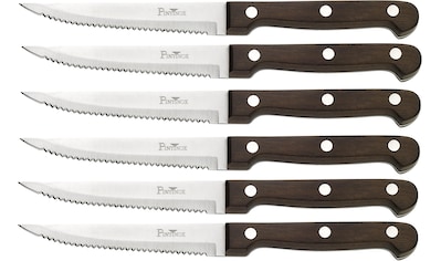 PINTINOX Steakmesser »P.Wood«, (Set, 6 tlg.), aus rostfreiem Stahl, Griff aus... kaufen