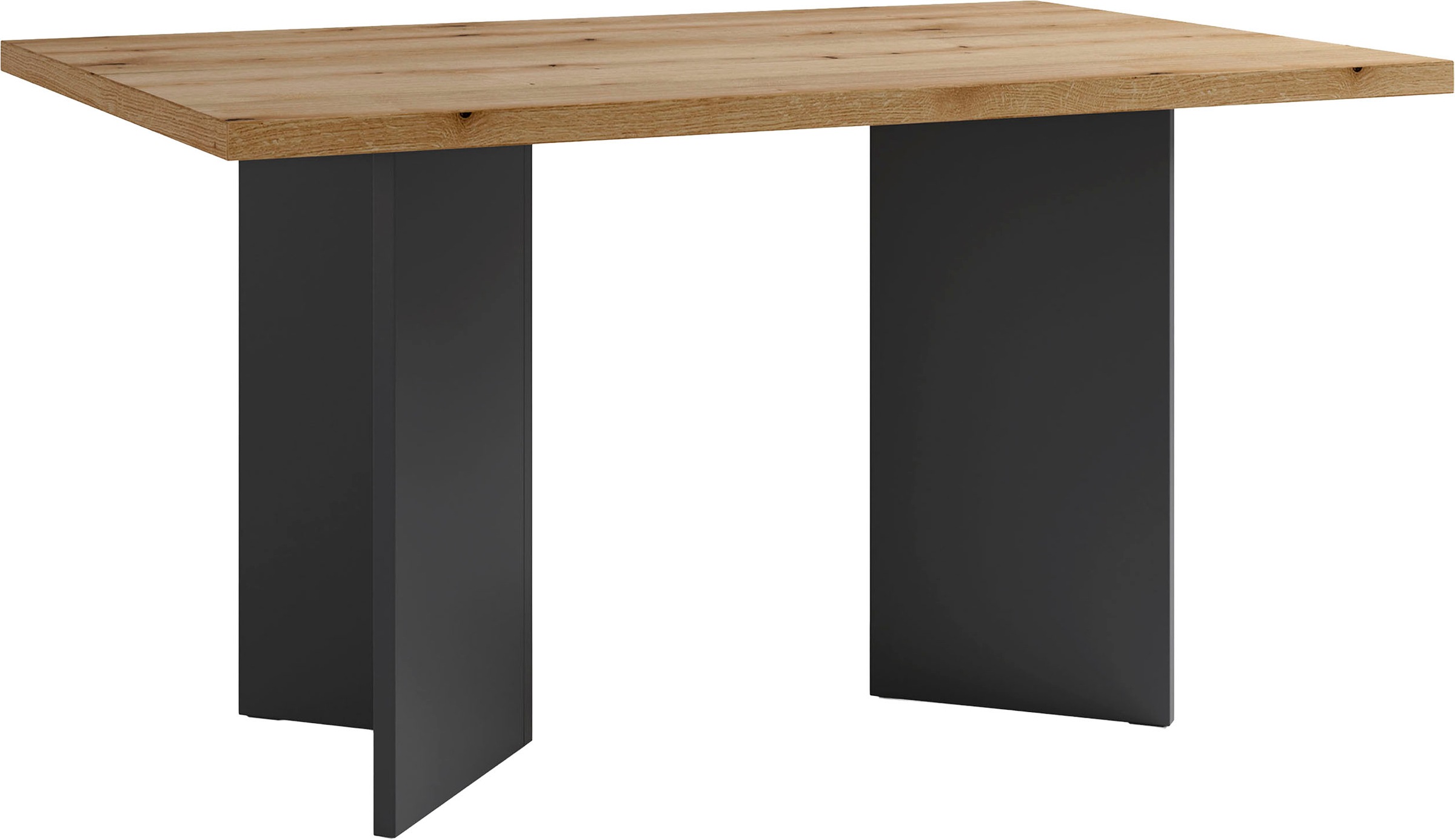 byLIVING Esstisch »Marten« 1 Stk. tlg. moderner Wangentisch in Eiche Nachbi günstig online kaufen