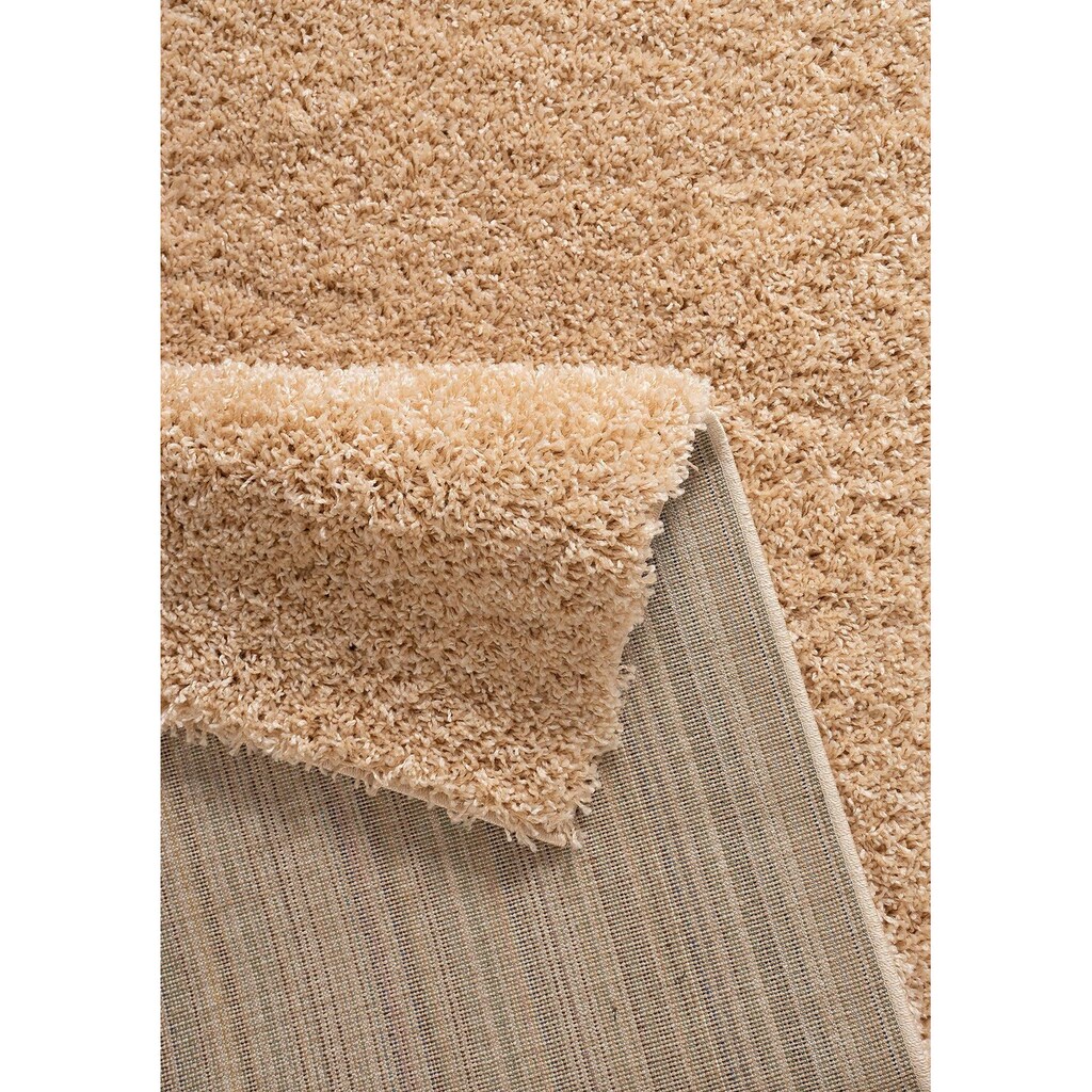 Bruno Banani Hochflor-Teppich »Shaggy Soft«, rechteckig, 30 mm Höhe, gewebt, Uni Farben, besonders weich und kuschelig, idealer Teppich für Wohnzimmer, Schlafzimmer & Kinderzimmer