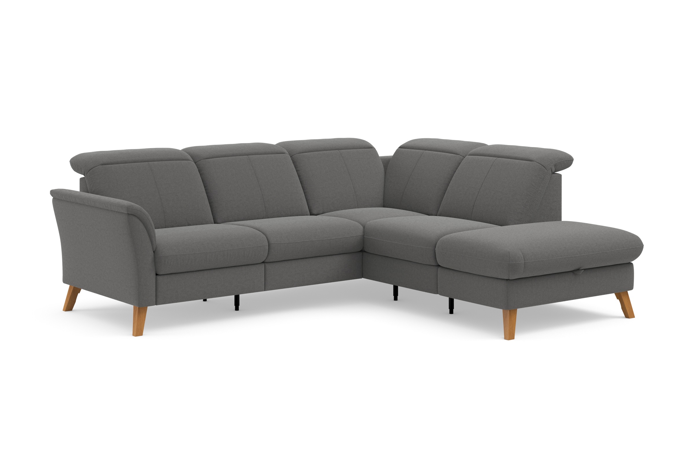 sit&more Ecksofa »Romero L-Form«, wahlweise mit oder ohne TV-Funktion, Bettfunktion, Bettkasten
