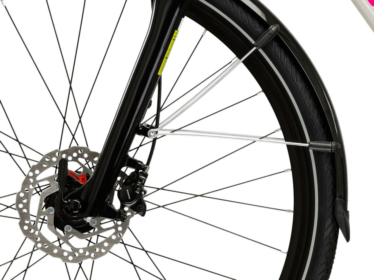 Kross Trekkingrad »Damen-Trekkingrad 28" Trans 5.0 Grau 18 Gänge« 18 Gang Shimano CUES U3020 Schaltwerk Kettenschaltung