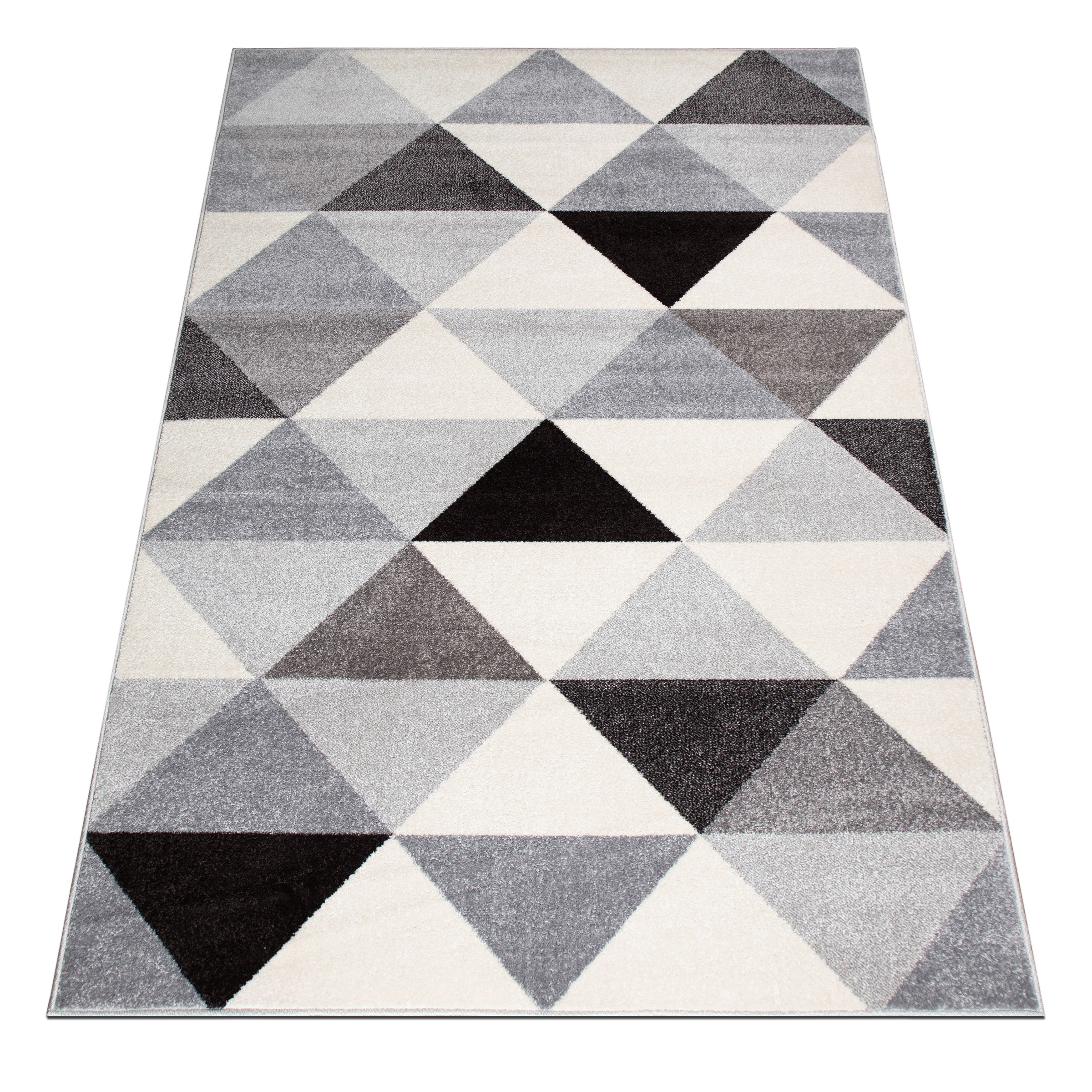 my home Teppich »Berlad Geo«, rechteckig, 9 mm Höhe, mit besonders weichem Flor, Kurzflor, modernes geometrisches Design