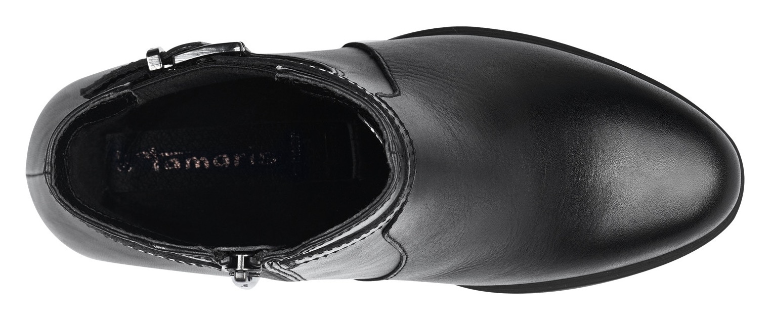 Tamaris Stiefelette, mit trendiger Zierschnalle am Schaftrand