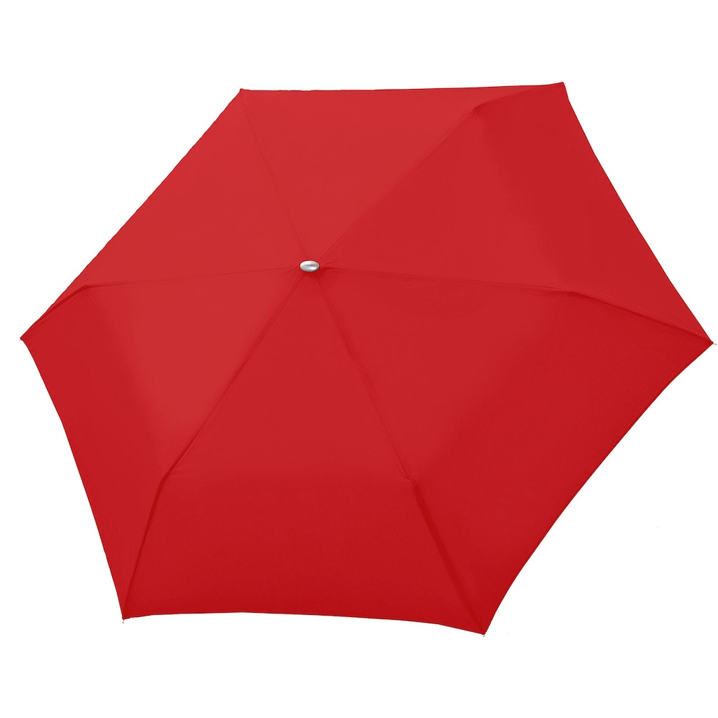 doppler® Taschenregenschirm »Carbonsteel Mini Slim uni, Red«