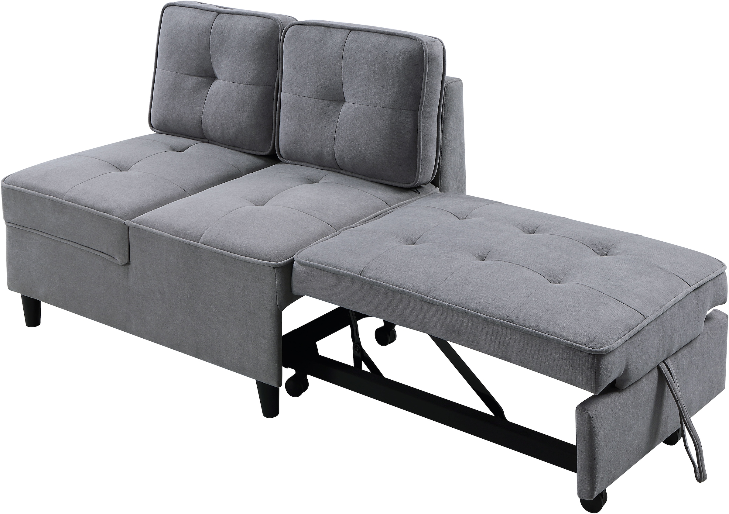 ATLANTIC home collection Schlafsofa »Freddy«, wandelbar zum Loungesessel, Relaxliege und Gästebett, inkl. Kissen