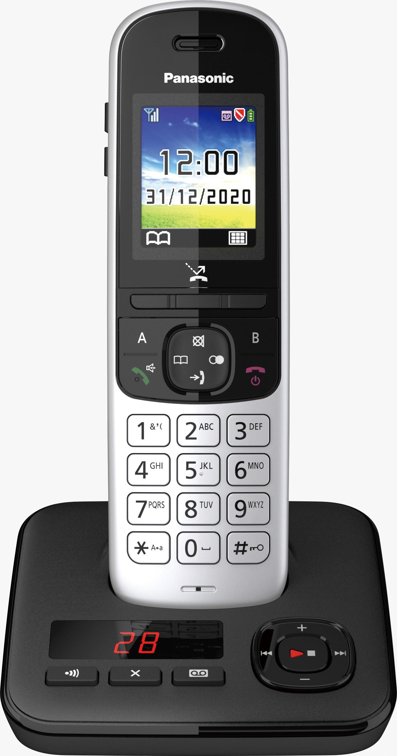 Panasonic Schnurloses DECT-Telefon »KX-TGH723 Trio«, (Mobilteile: 3), mit Anrufbeantworter