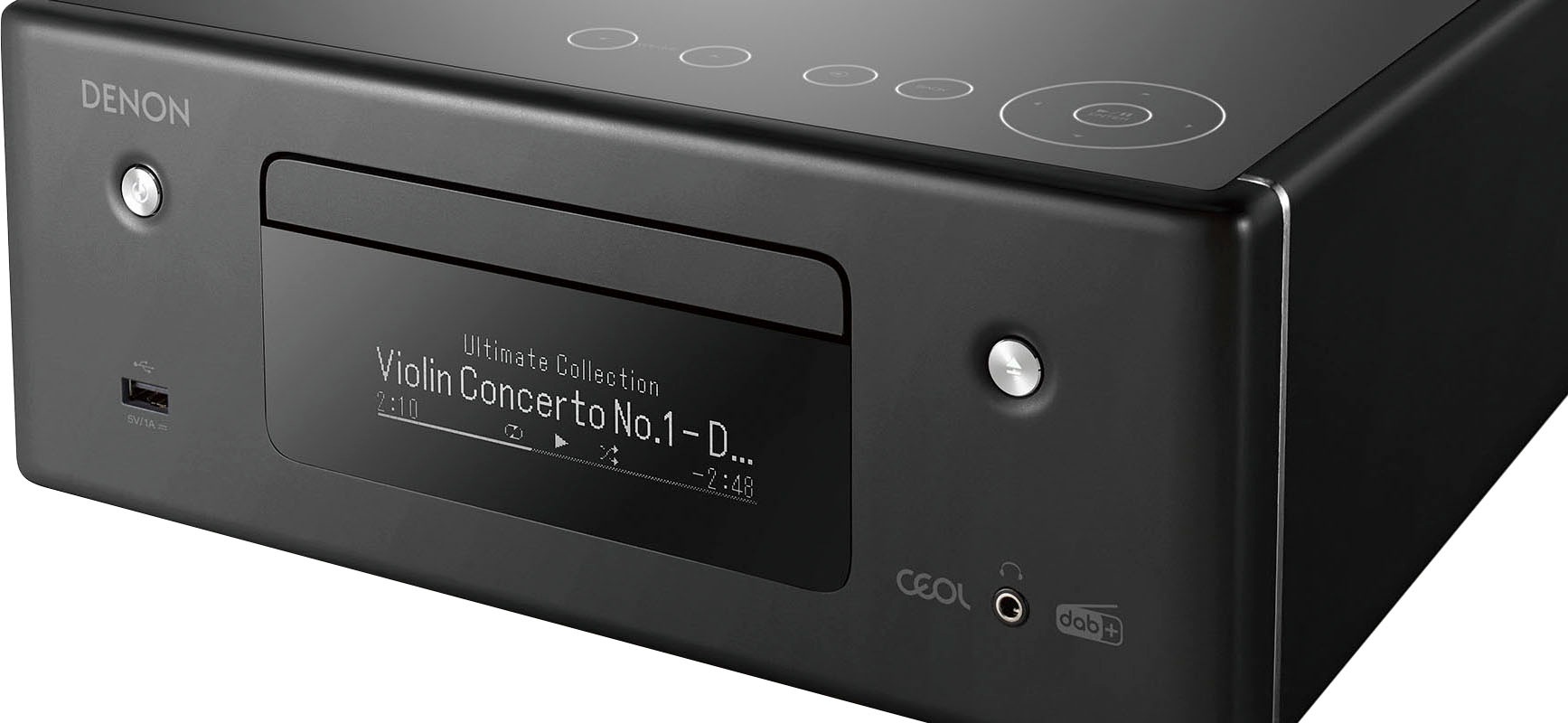 Denon Audio-Receiver »RCD-N11DAB«, (Bluetooth-LAN (Ethernet)-WLAN DAB+-Internetradio-Sprachsteuerung-Sleeptimer)