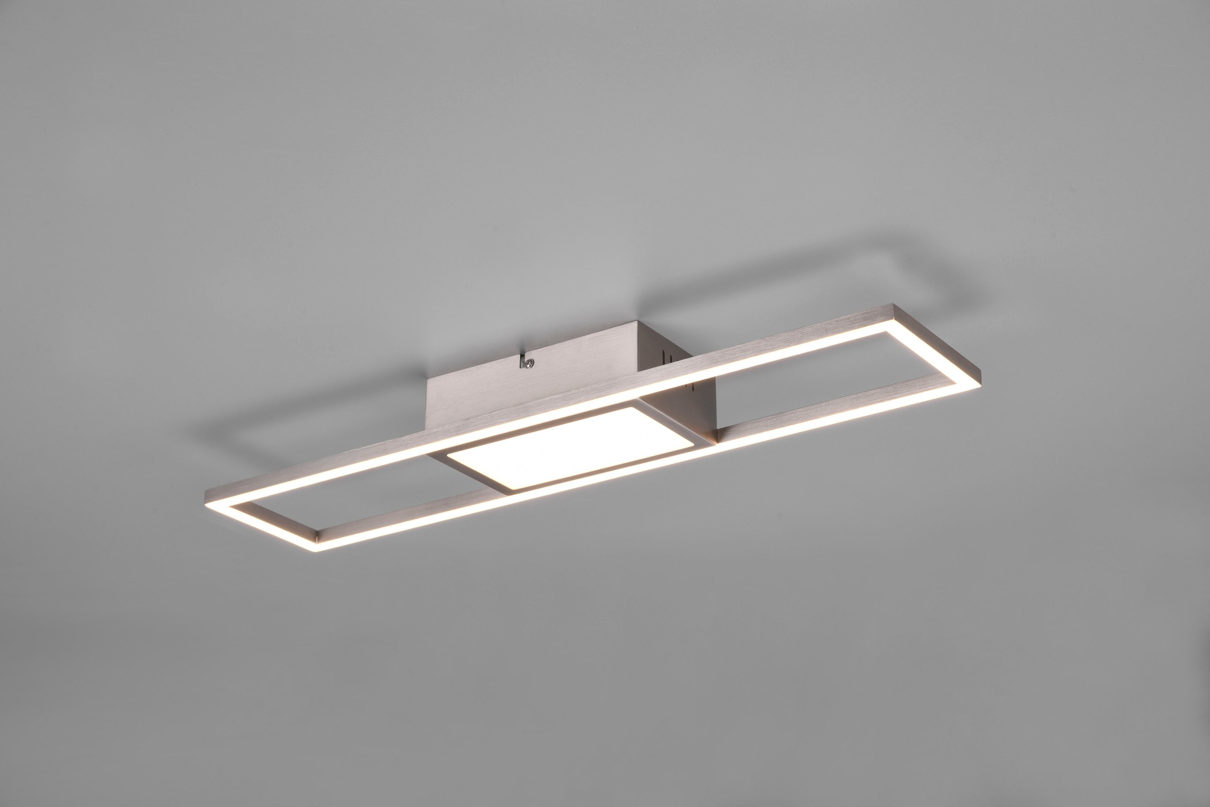 REALITY Leuchten LED Deckenleuchte »Rigido«, 1 flammig, Leuchtmittel LED-Board | LED fest integriert, Deckenlampe mit Fernbedienung dimmbar Lichtfarbe einstellbar Memory