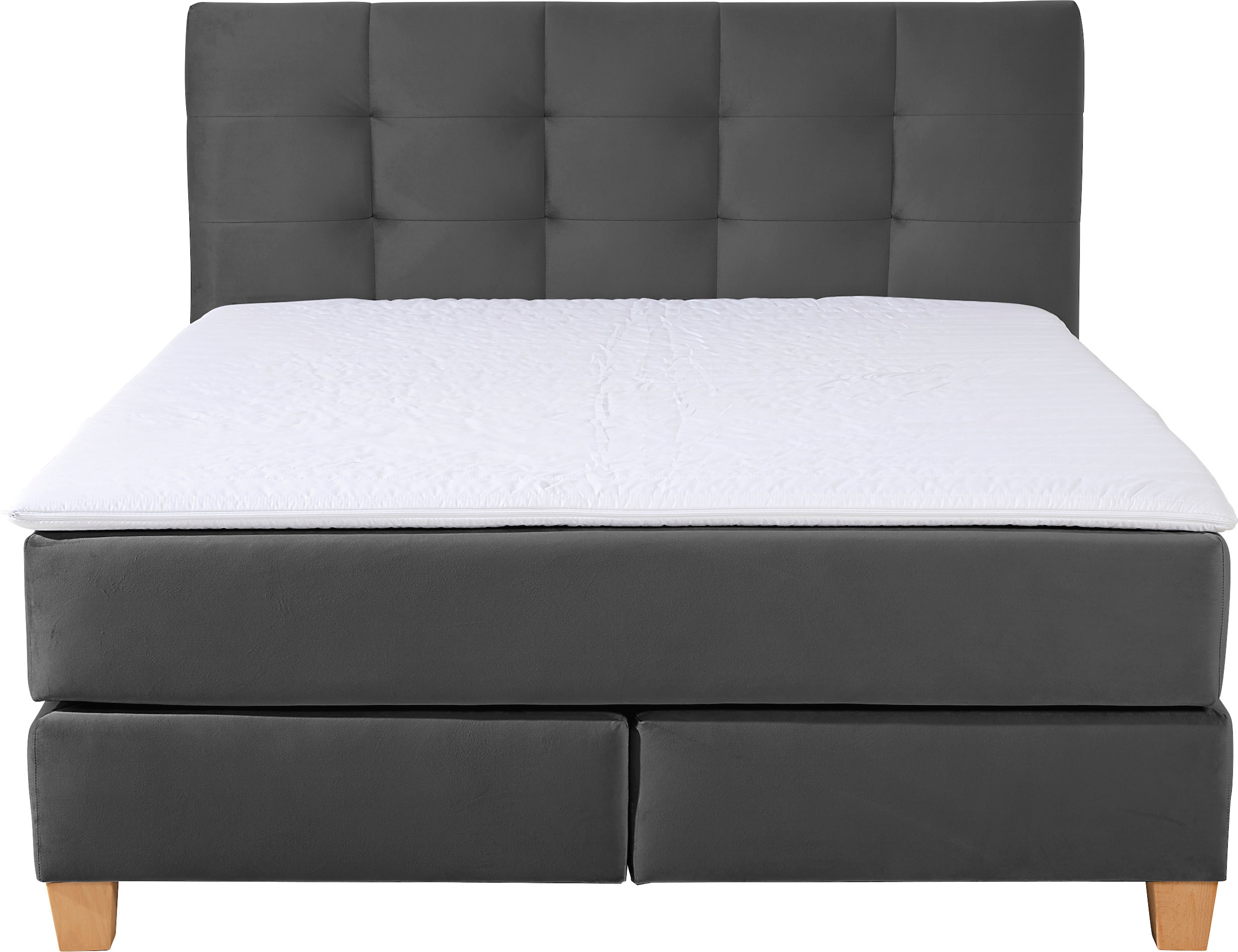 3. Bild von Home affaire Boxspringbett »Moulay«, inkl. Topper, in Überlänge 220 cm, 3 Härtegrade, auch in H4