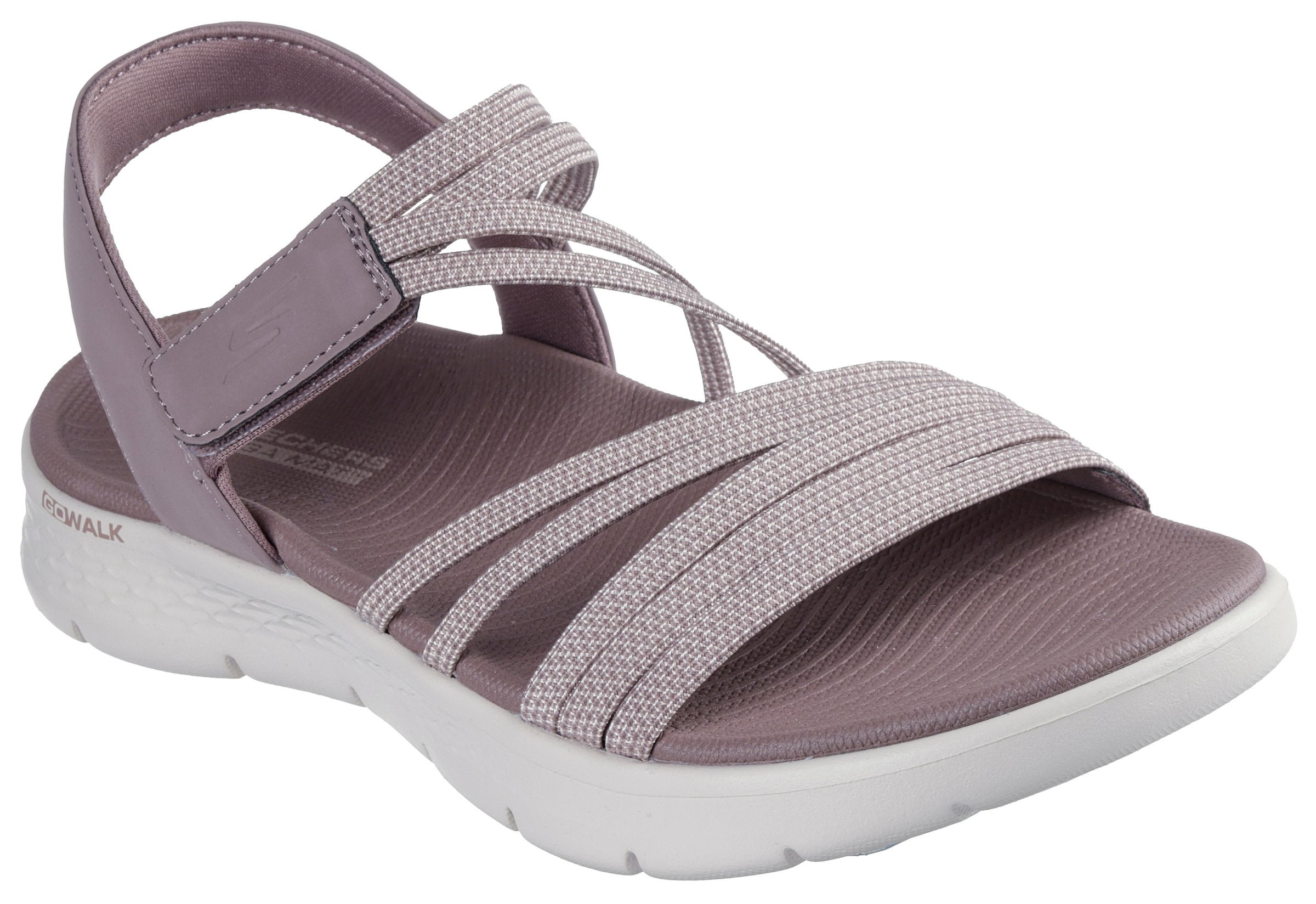 Skechers Sandale »GO WALK FLEX SANDAL«, Schlupfschuh, Sommerschuh, Plateausandale mit Goga Mat Fußbett
