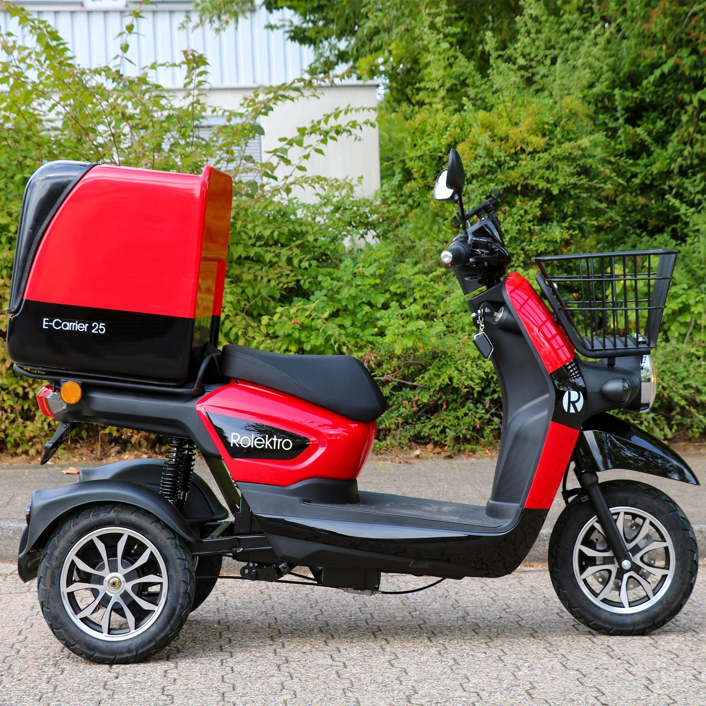 Rolektro Elektromobil »Rolektro E-Carrier 25 V.2, Blei-Gel-Akku«, (Korb)