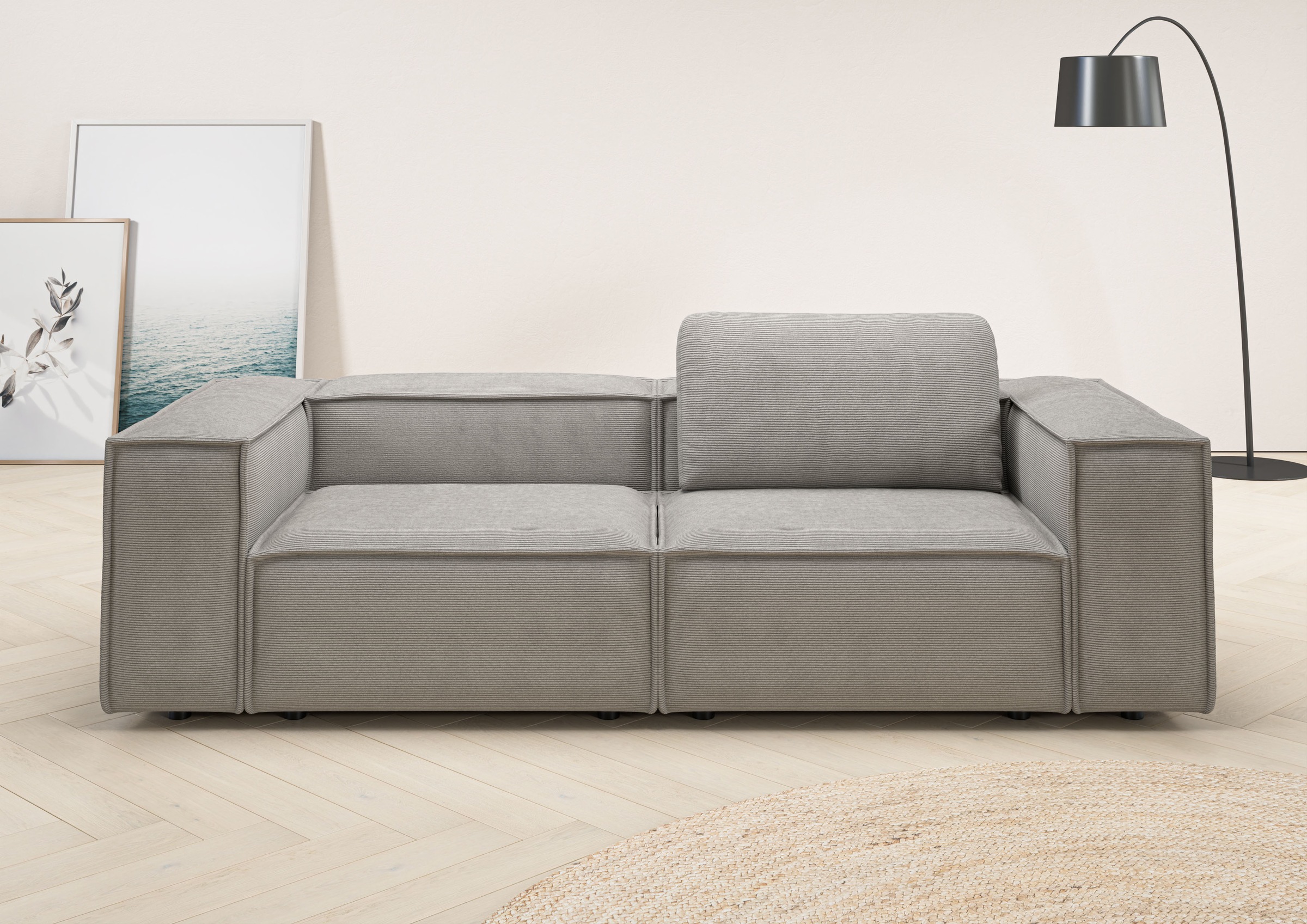 Home affaire 2-Sitzer »Watertown, modernes Sofa 246 cm breit, auch in Feinc günstig online kaufen
