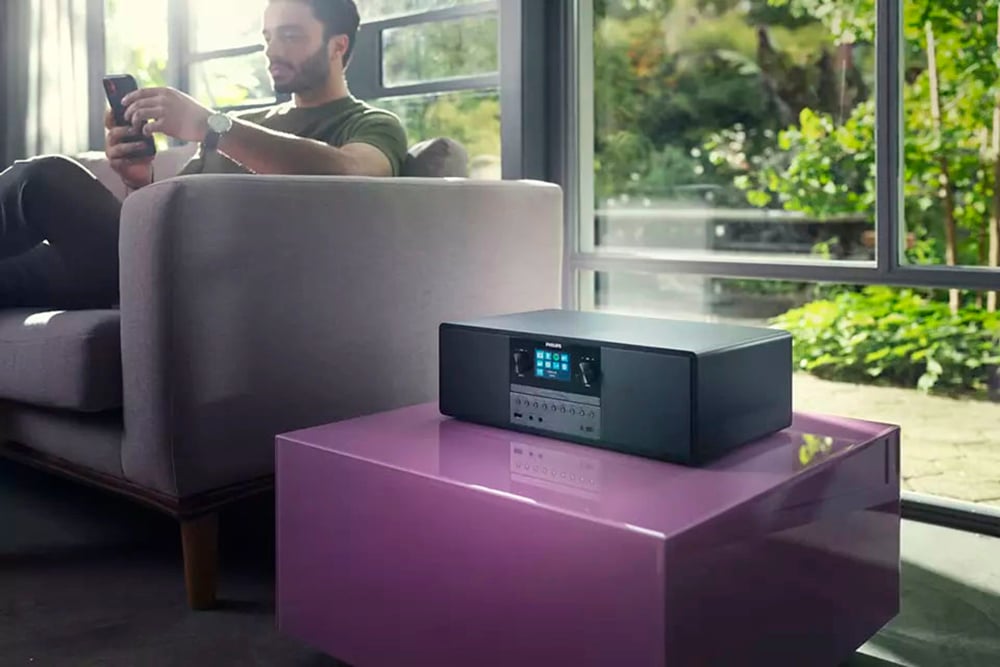 Philips Stereoanlage »TAM6805«, (Bluetooth-A2DP Bluetooth-AVRCP Bluetooth-WLAN Digitalradio (DAB+)-Internetradio 50 W)