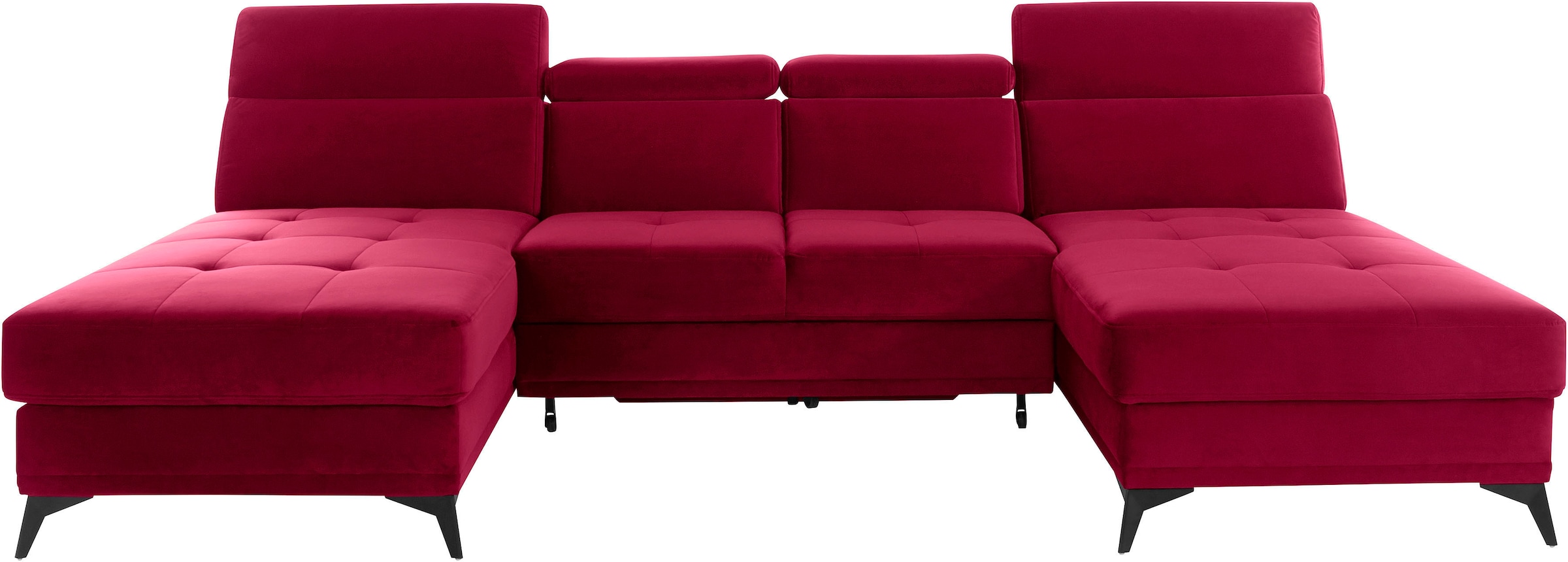 INOSIGN Wohnlandschaft »Cardiz U-Form« inkl.Kopfteilverstellung und Federke günstig online kaufen