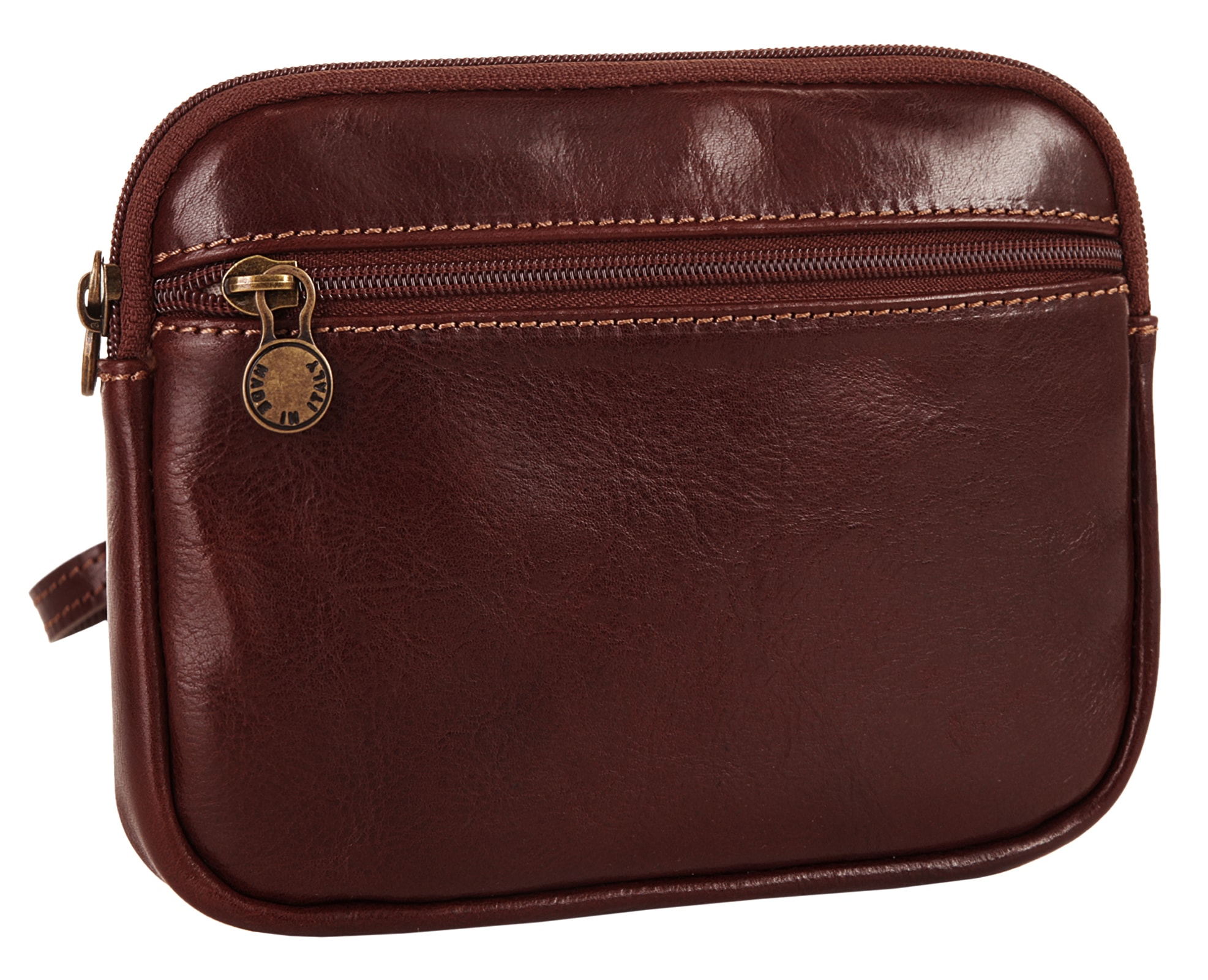 Piké Umhängetasche echt Leder, Made in Italy