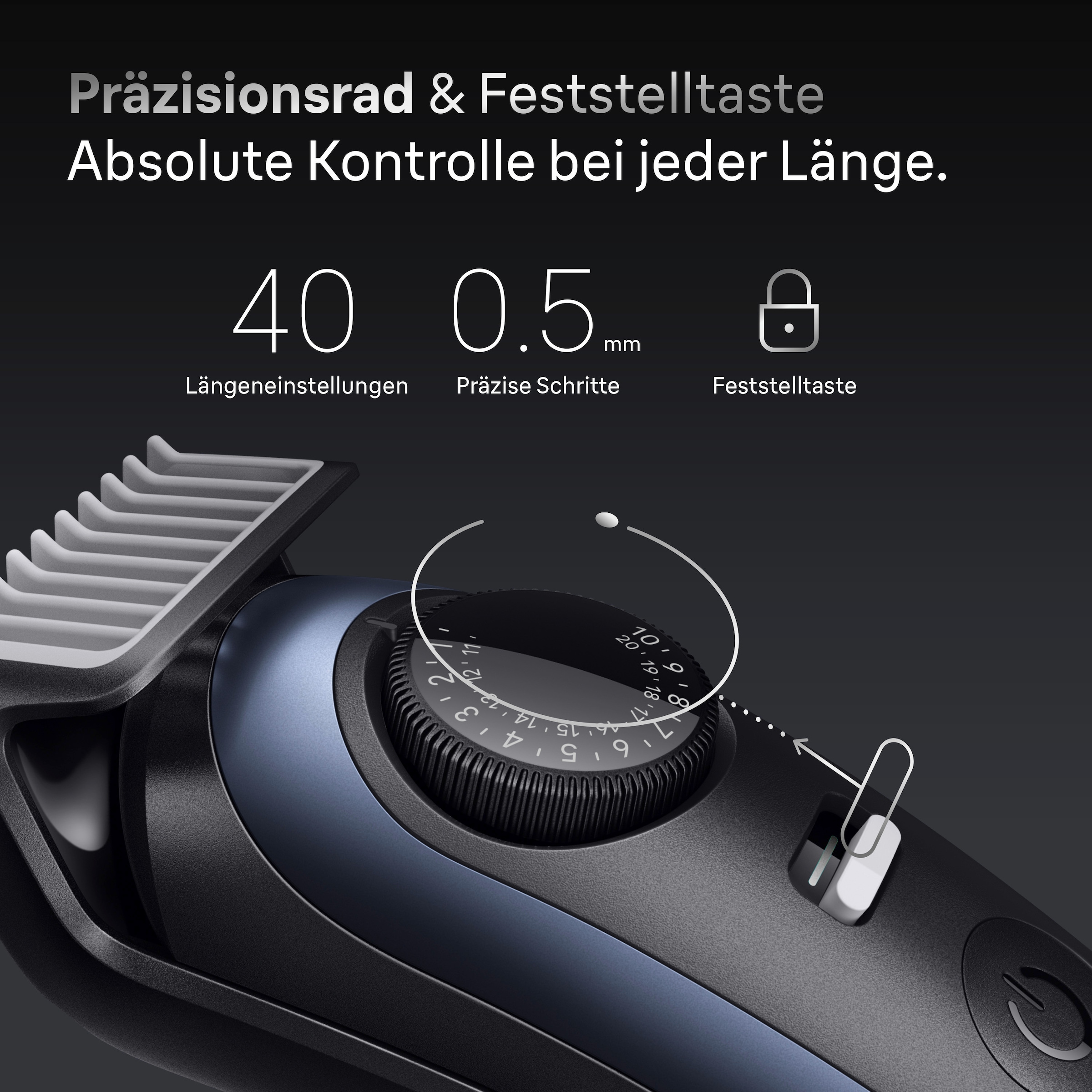 Braun Haarschneider »Series 7 BT7540  - Golden Ribbon« 8 Aufsätze 11-in-1 Set, ProBlade, Nasenhaartrimmer, AutoSense, 120 Min Akku