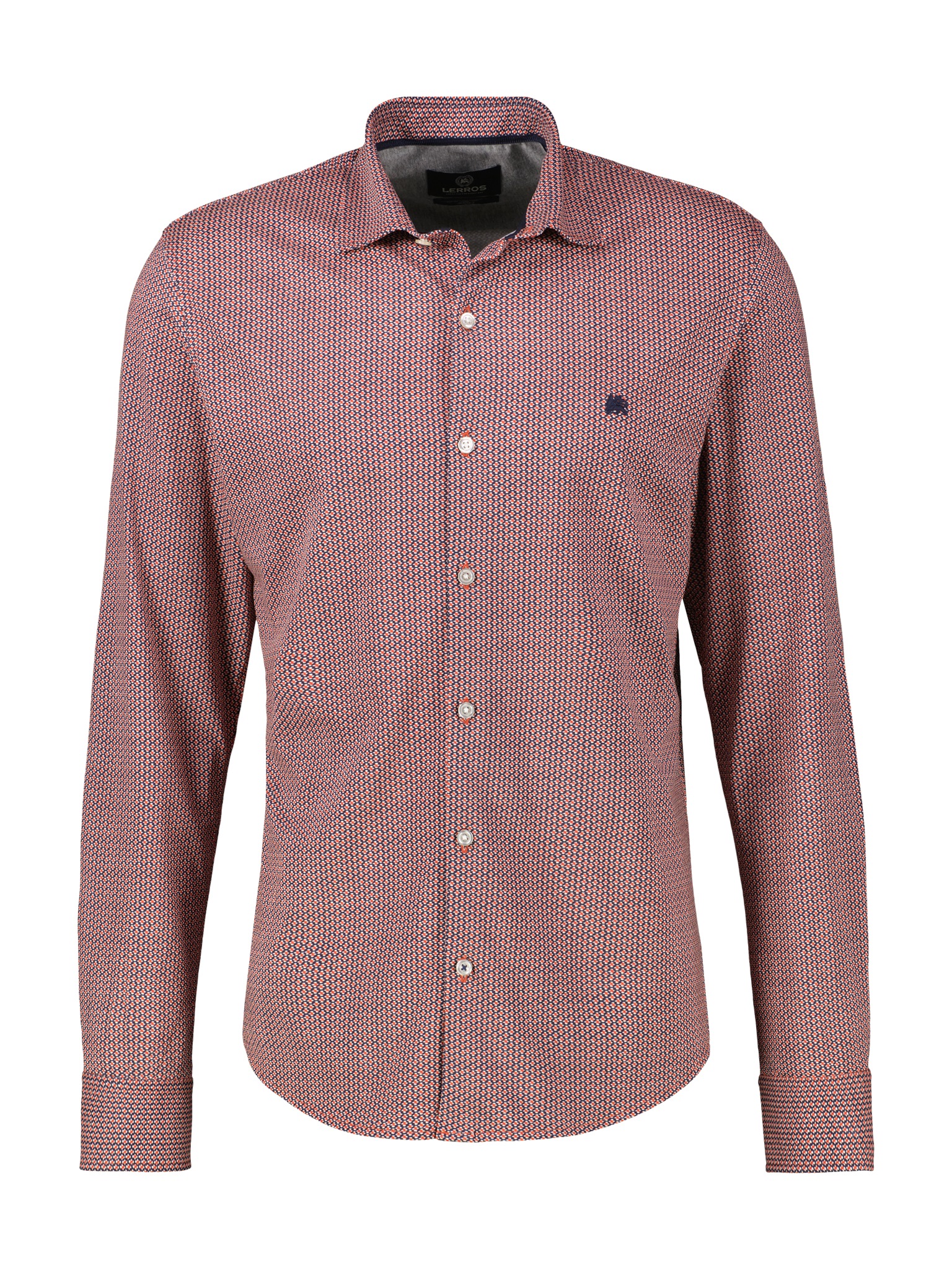 LERROS Langarmhemd , mit Logo Stickerei
