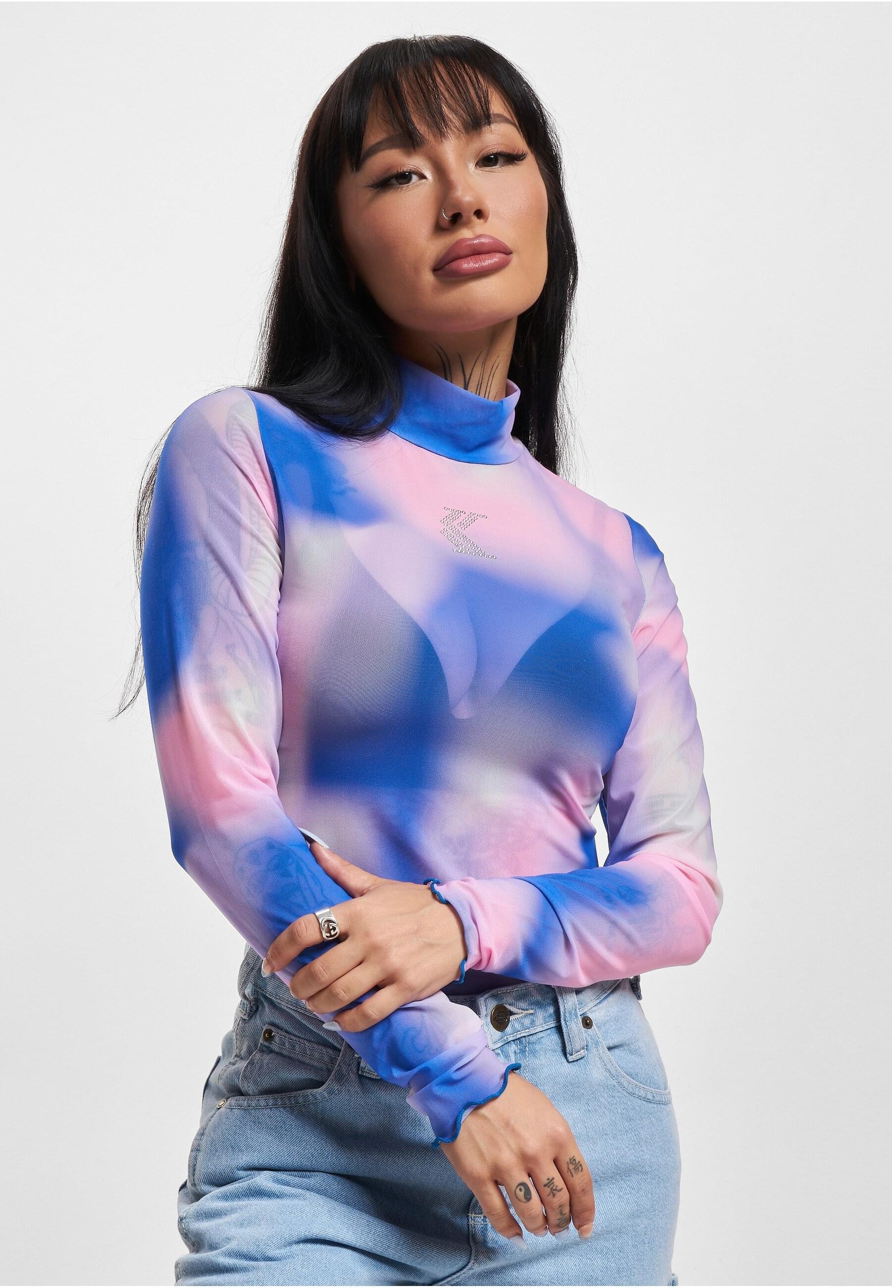 Karl Kani T-Shirt »Karl Kani Damen KW234-003-2 KK Studded Og Mesh Ls« 1 Stk.