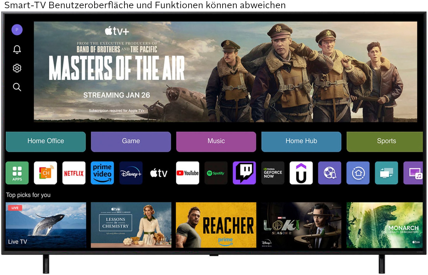 LG QNED-Fernseher »75QNED85A3C« 189 cm/75 ″ Smart-TV