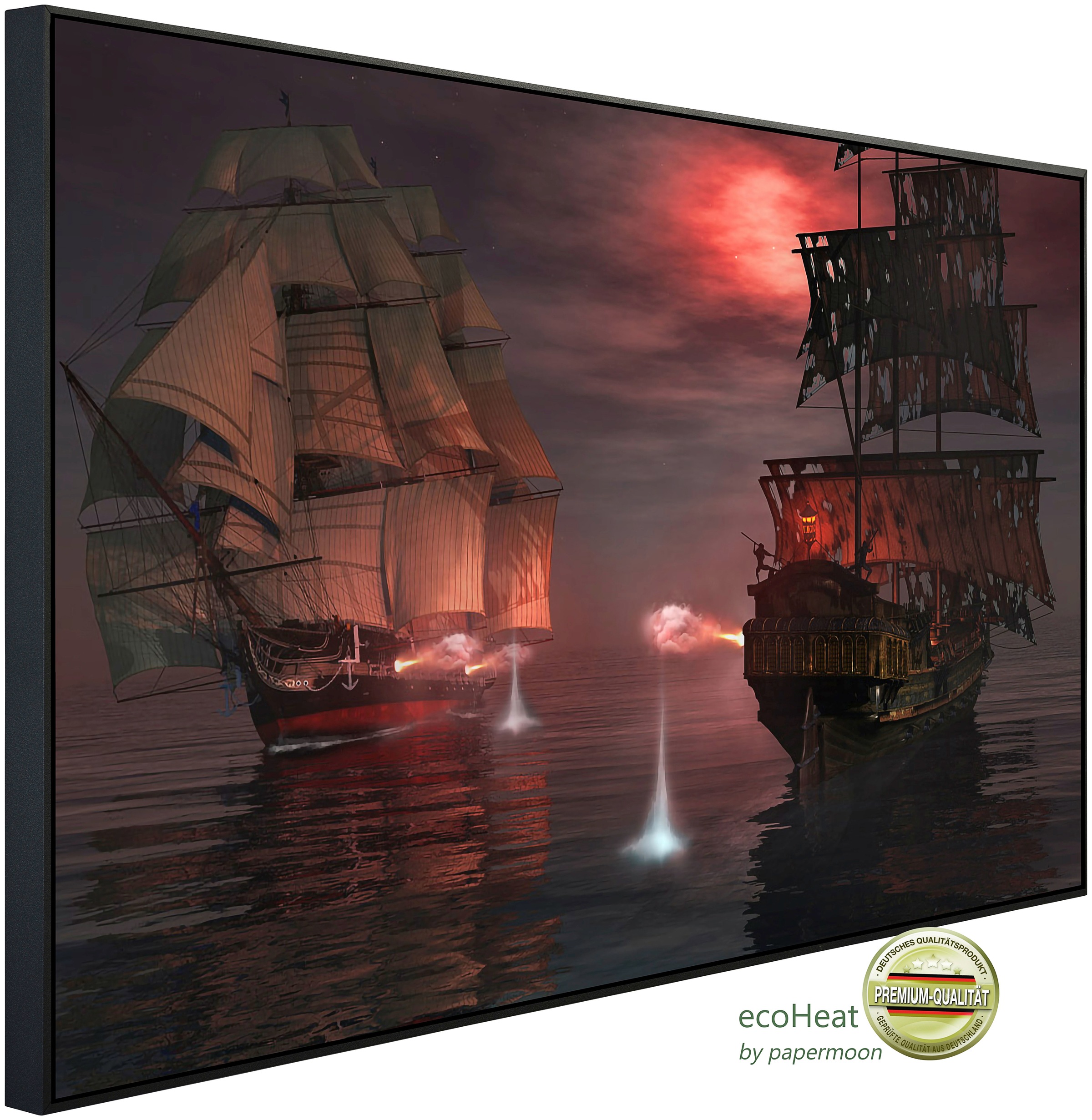 Papermoon Infrarotheizung »Piraten Seeschlacht«, sehr angenehme Strahlungsw günstig online kaufen