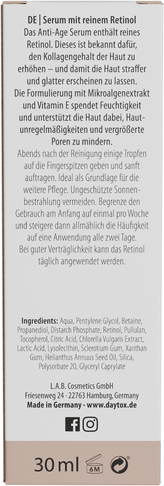 DAYTOX Gesichtsserum »Retinol Serum«