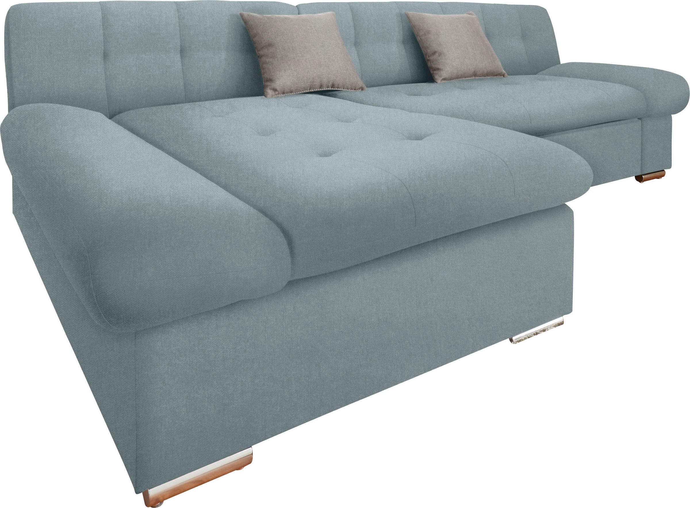 TRENDMANUFAKTUR Ecksofa "Reggae II, moderne Optik, Armteilverstellung, B/T günstig online kaufen