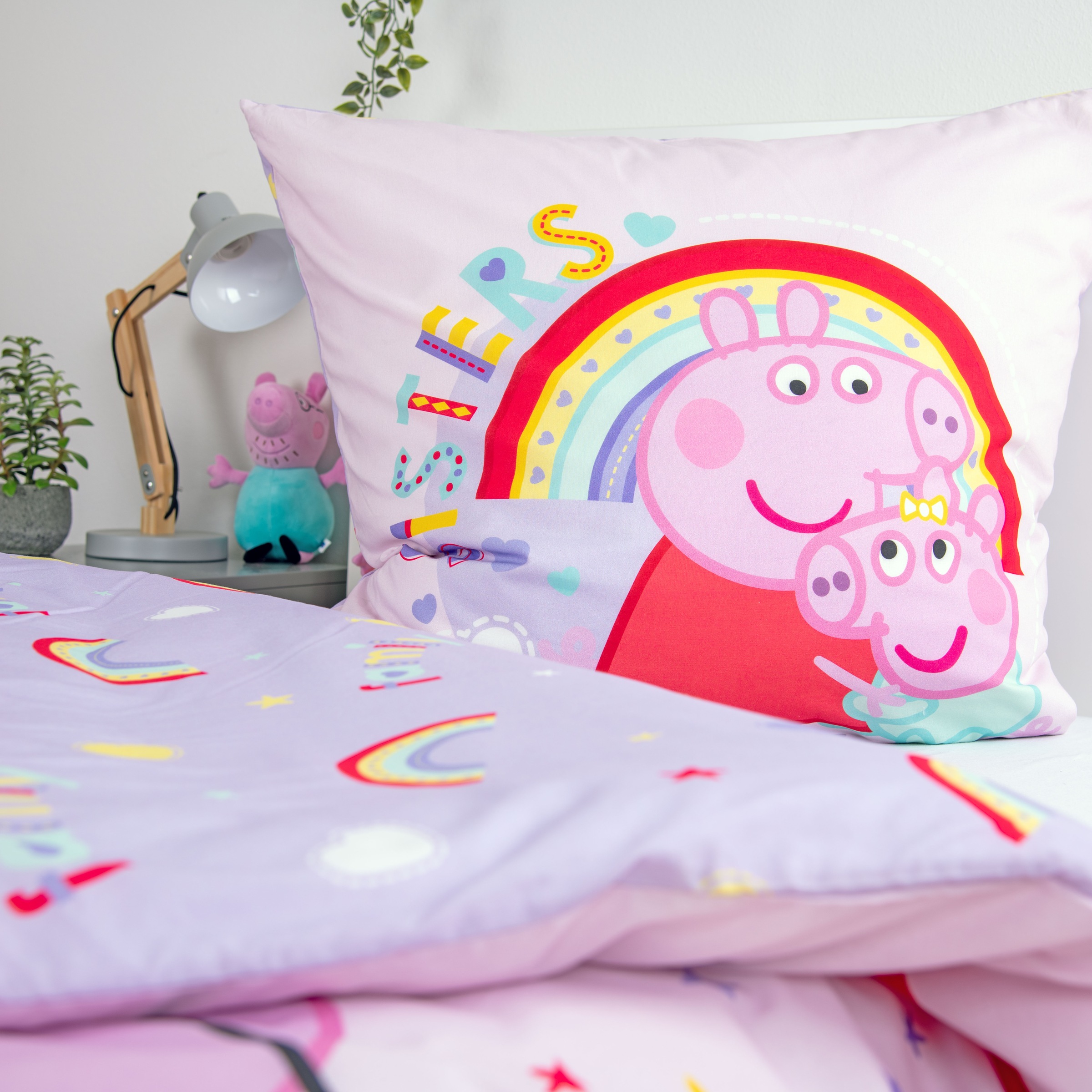 Peppa Pig Wendebettwäsche »Peppa Pig« 2 Stk. tlg. mit fröhlichem Design