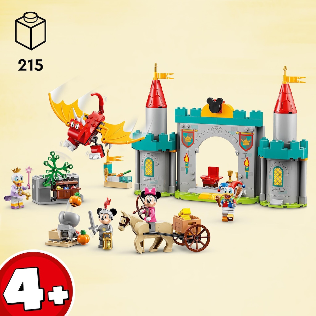LEGO® Konstruktionsspielsteine »Mickys Burgabenteuer (10780), LEGO® Disney«, (215 St.), Made in Europe