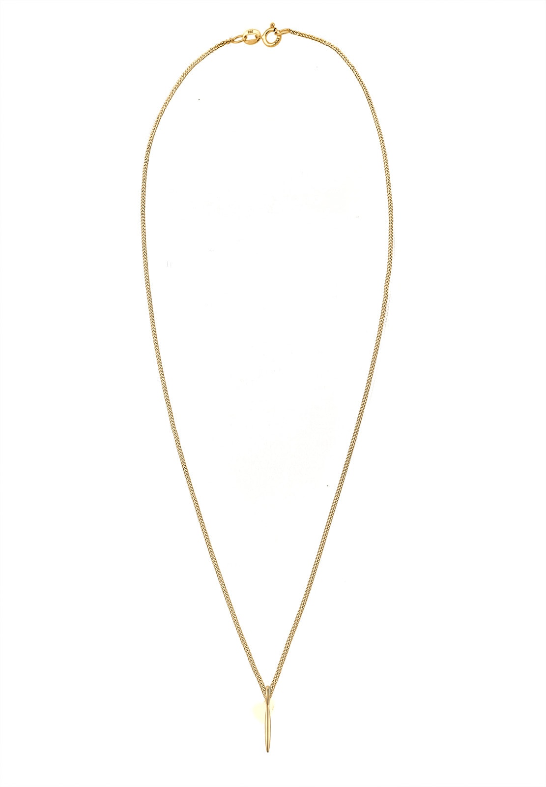 Elli Premium Kette mit Anhänger »Geo Stab Basic Minimal 585 Gelbgold«