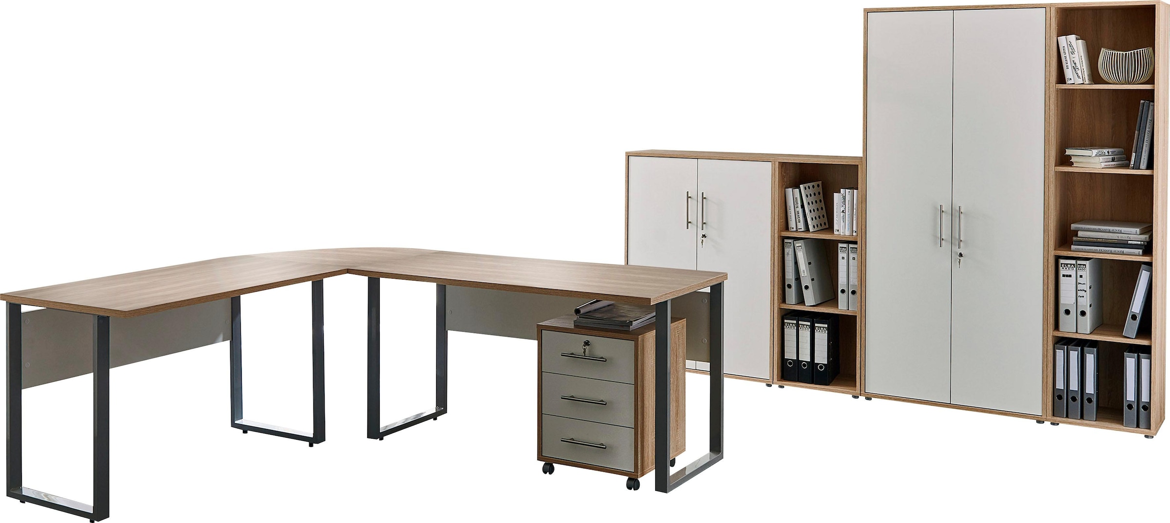 BMG Möbel Büromöbel-Set "Tabor Office 4", (Set, 8 tlg.) günstig online kaufen