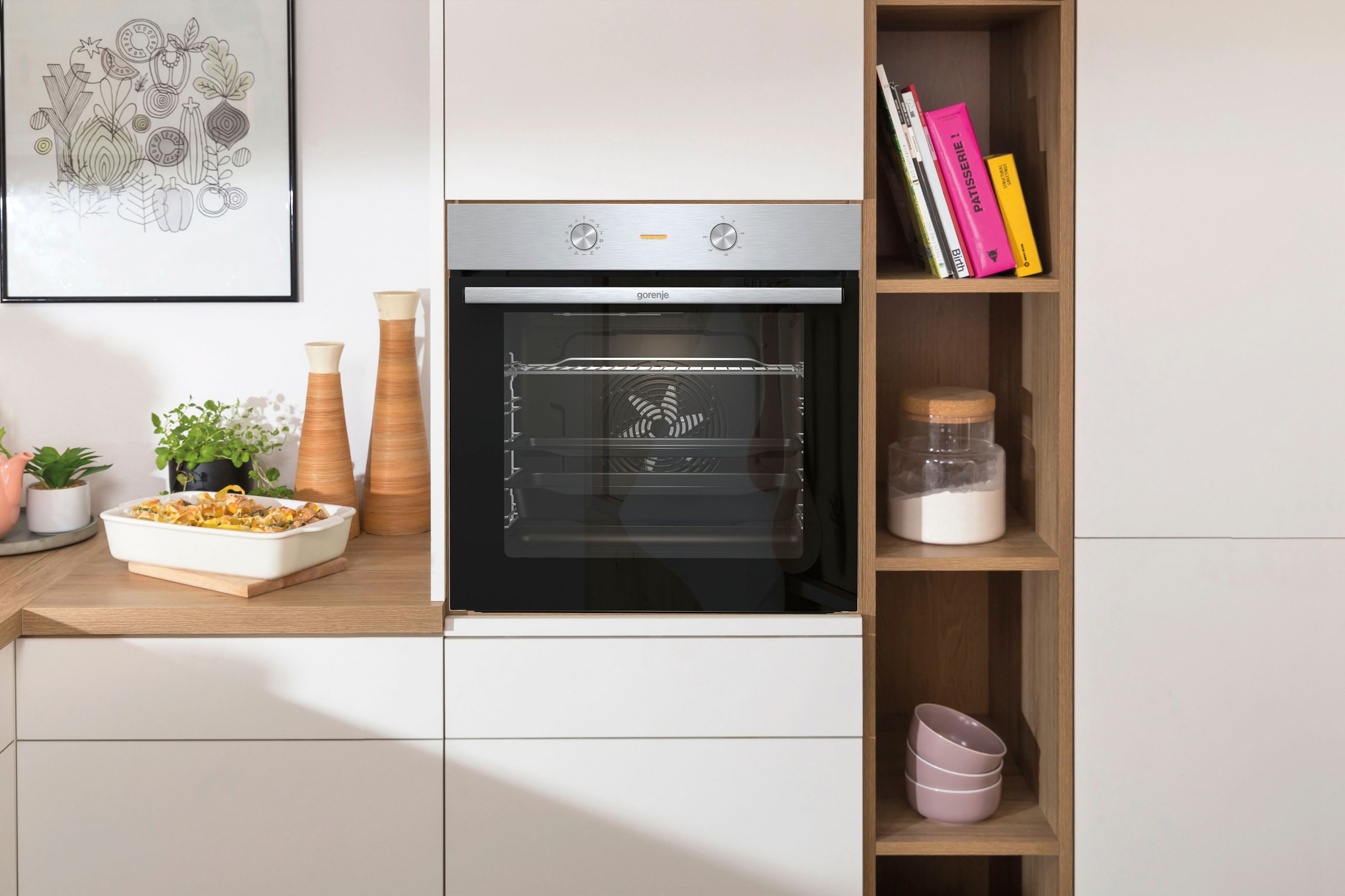 GORENJE Einbaubackofen  »BO6717E03X«, AirFry-Funktion