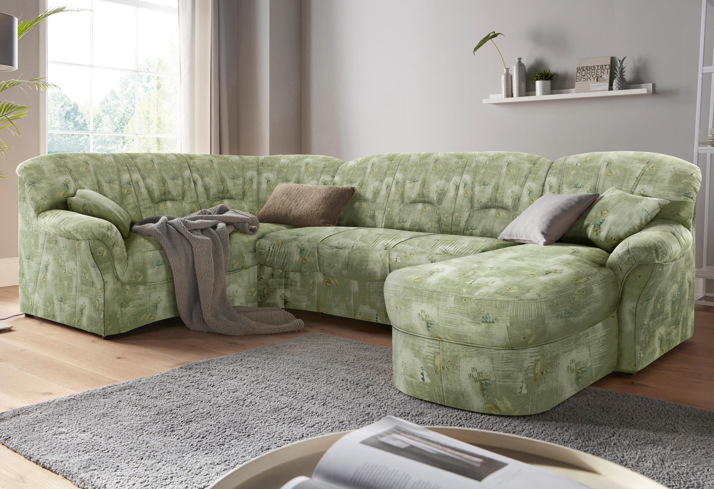 DOMO collection Wohnlandschaft »Bahia Sitzbelastung 140 kg, U-Form«, wahlwe günstig online kaufen