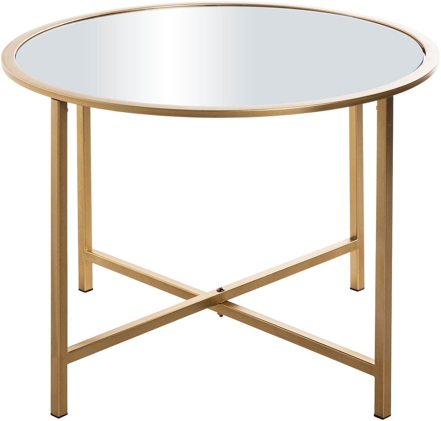 HAKU Beistelltisch »Sofatisch, Wohnzimmertisch« 1 Stk. tlg. rund - aus Metall Gold - Ø/H 60/45 cm