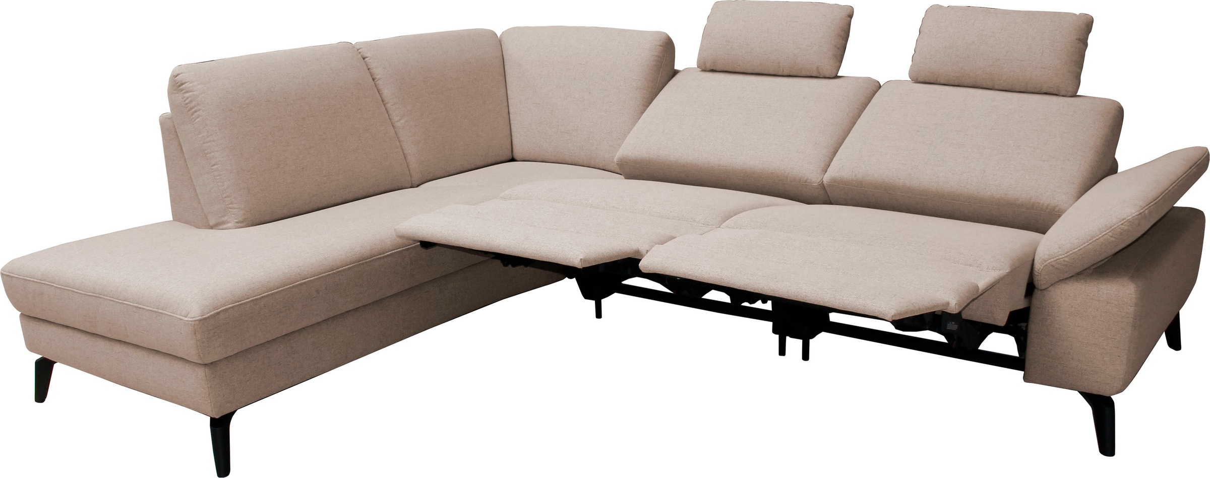 alina Ecksofa, inkl. Kopfstützen, wahlweise mit Relaxfunktion, Breite: 243 cm