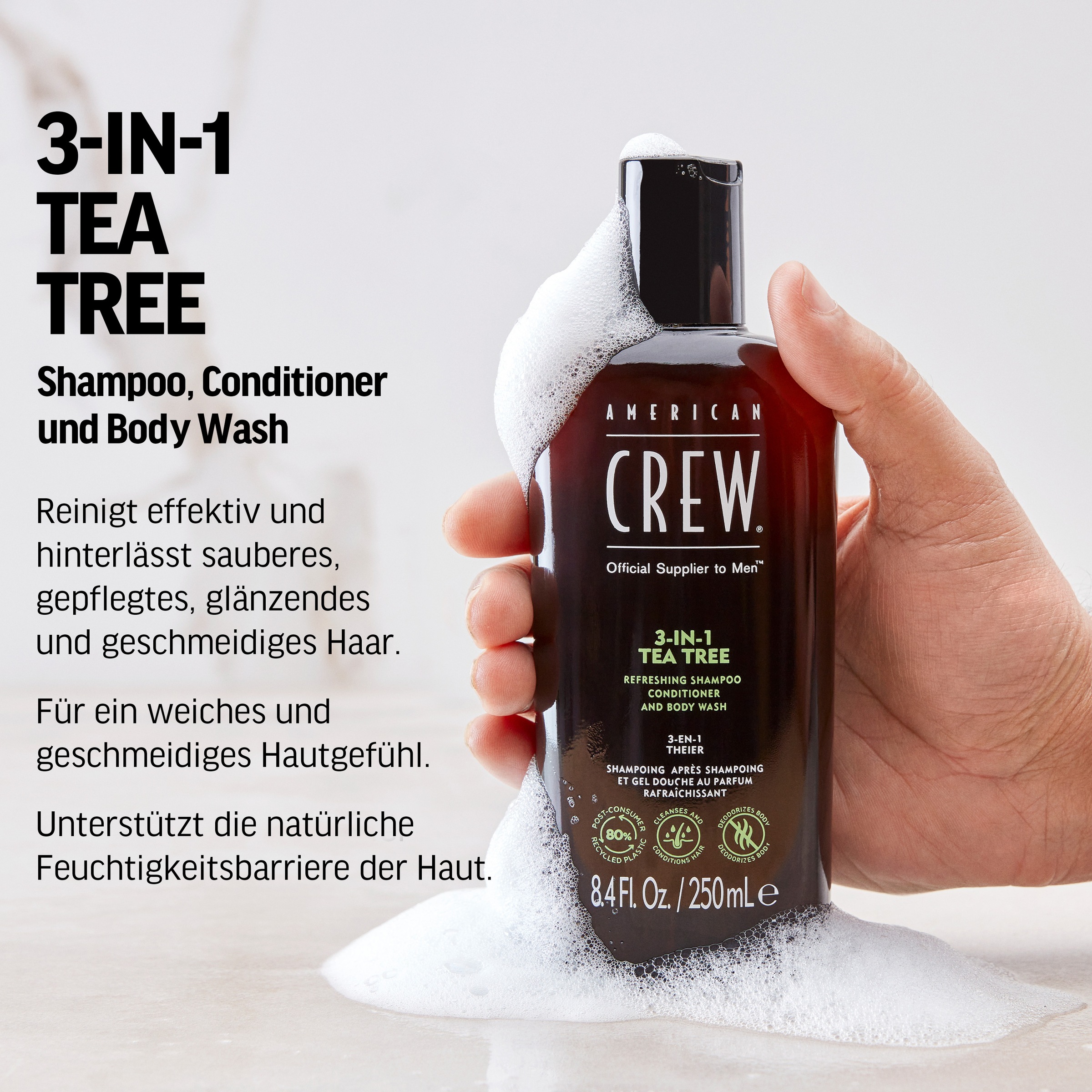 American Crew Haarshampoo »3In1 Tea Tree Shampoo«