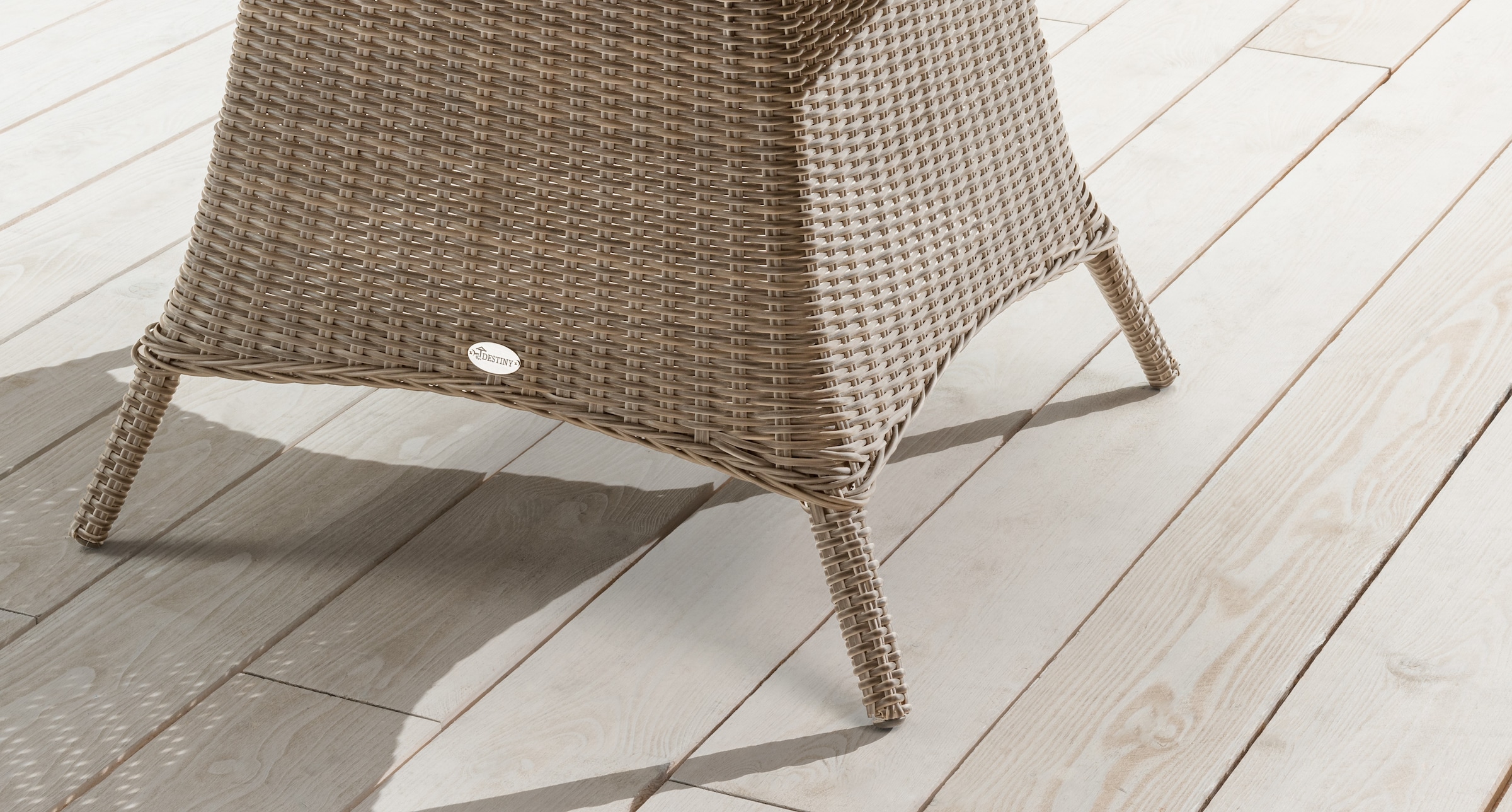 Destiny Garten-Essgruppe »LUNA«, (Set, 14 tlg., 4x Sessel, 1x Tisch Ø 150x75cm mit Drehteller, inkl. Auflagen), Aluminium, Polyrattan