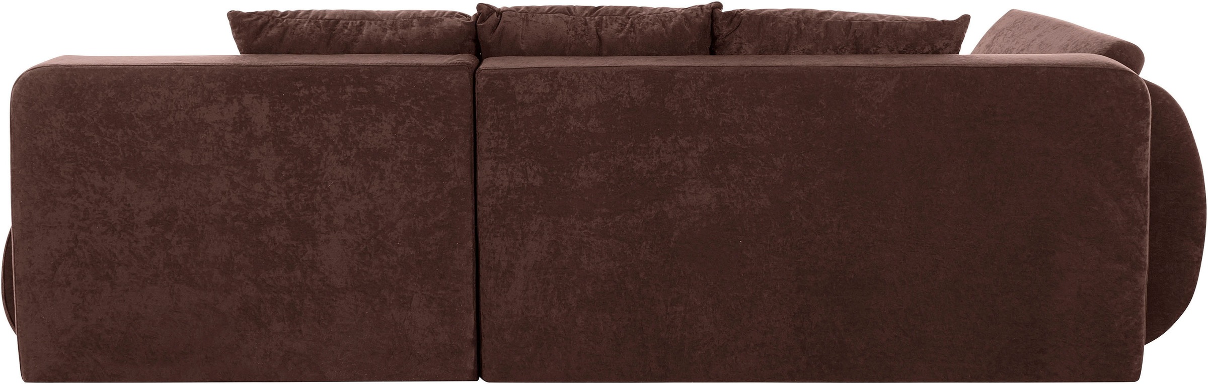 INOSIGN Ecksofa »Imola, elegant und modern, aktuelle Steppung im Sitz, bequem, L-Form«, frei im Raum stellbar, wahlweise mit Bettfunktion und Bettkasten