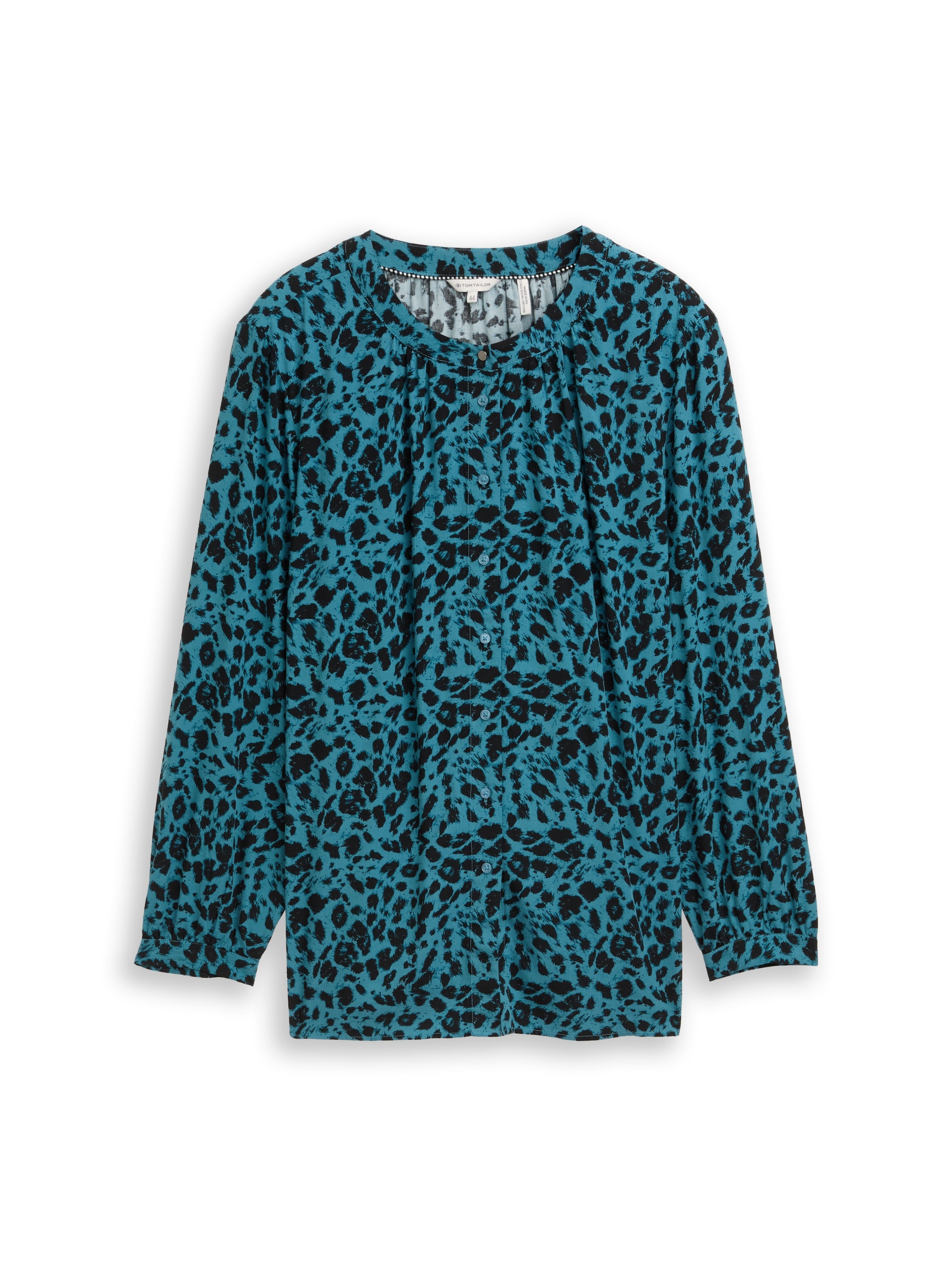 TOM TAILOR PLUS Klassische Bluse mit Leo-Print