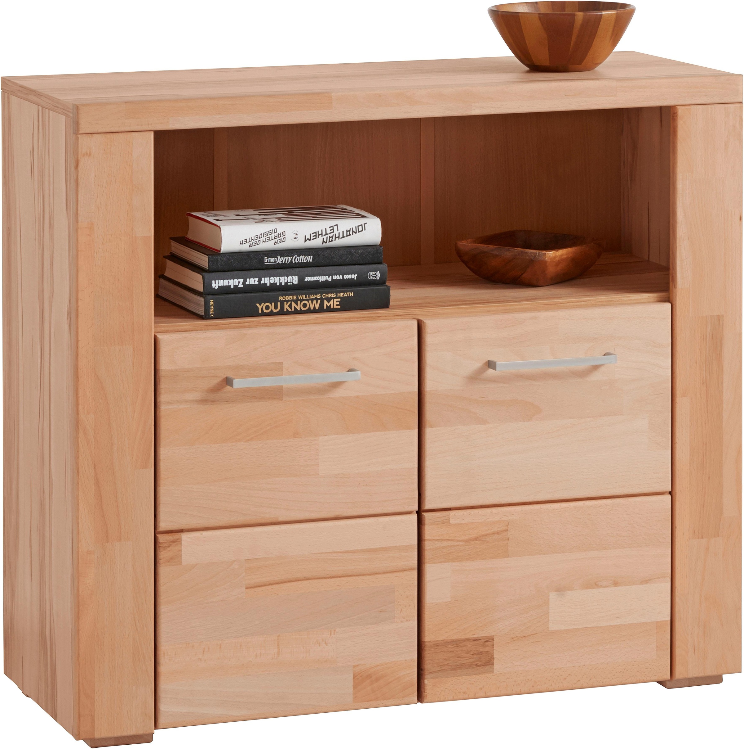 Home affaire Kommode »Celle,90cm breit,35 cm tief, Fronten Massivholz«, Hol günstig online kaufen