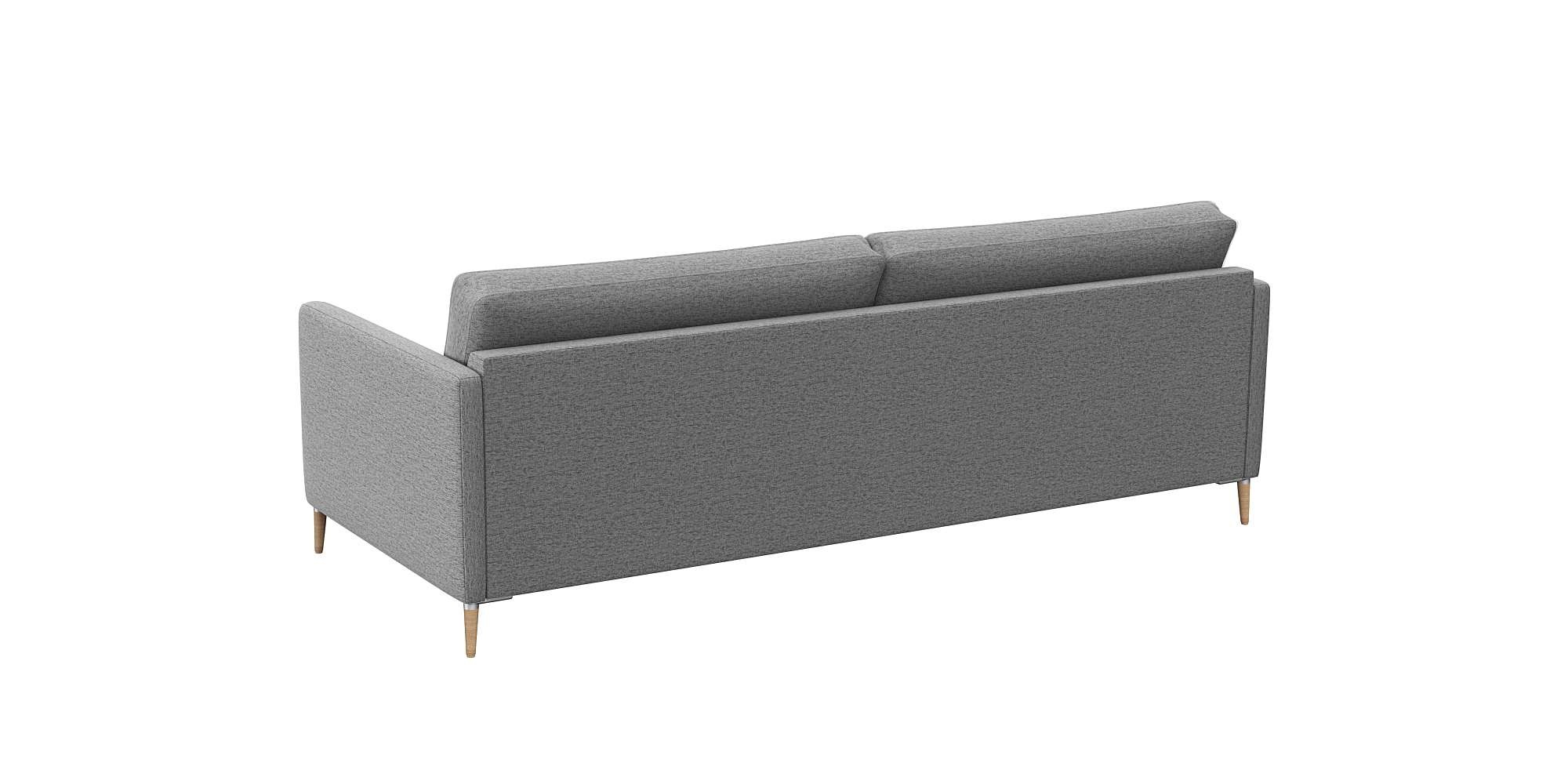 FLEXLUX 3-Sitzer »Fiore, super Sitzkomfort durch Kaltschaum im Sitz«, schmale Armlehnen, Füße Alu+ Eiche