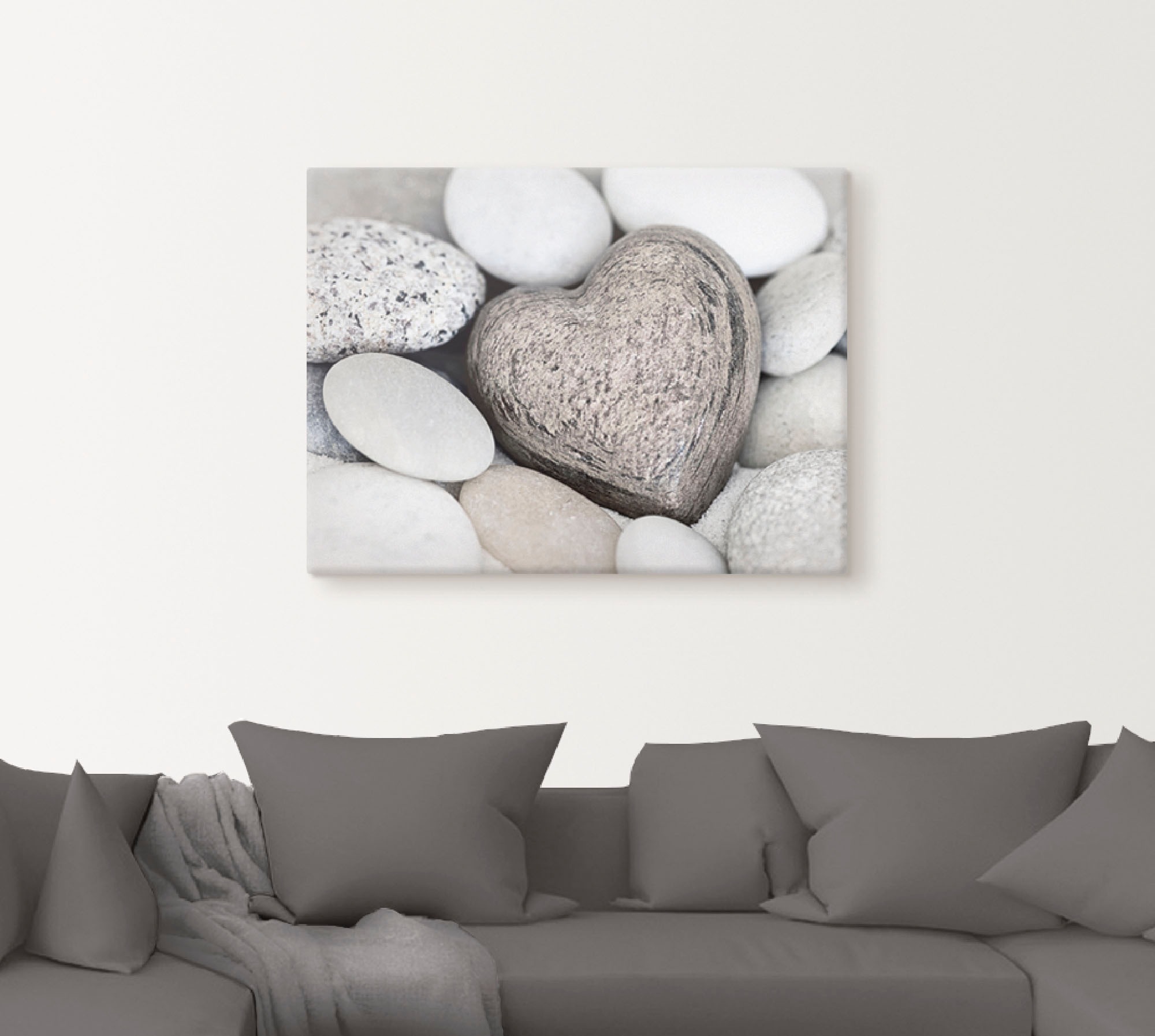 Artland Wandbild »Steinherz«, Zen, (1 St.), als Leinwandbild, Poster, Wandaufkleber in verschied. Größen