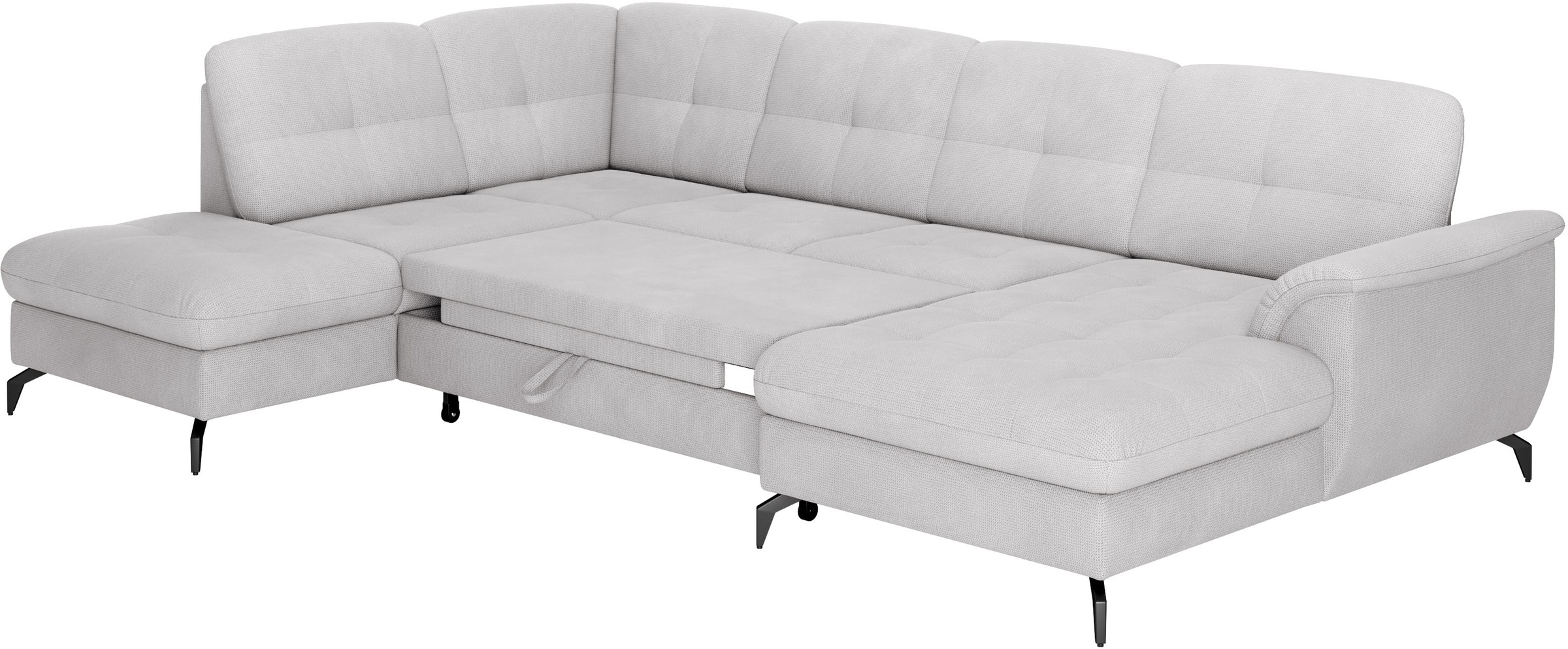 sit&more Wohnlandschaft »Zora U-Form«, wahlweise mit Bettfunktion und Bettkasten