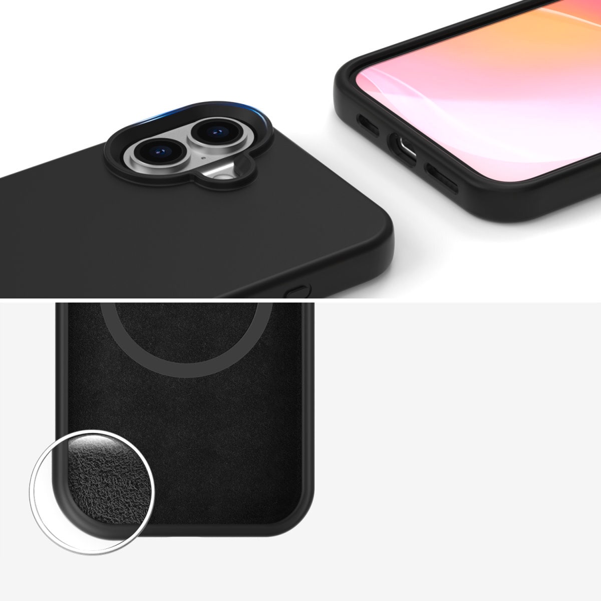 4smarts Handyhülle »Silikon Case Cupertino für Apple iPhone 16« Backcover, Schutzhülle, Handyschutzhülle, Case, Schutzcase, stoßfest