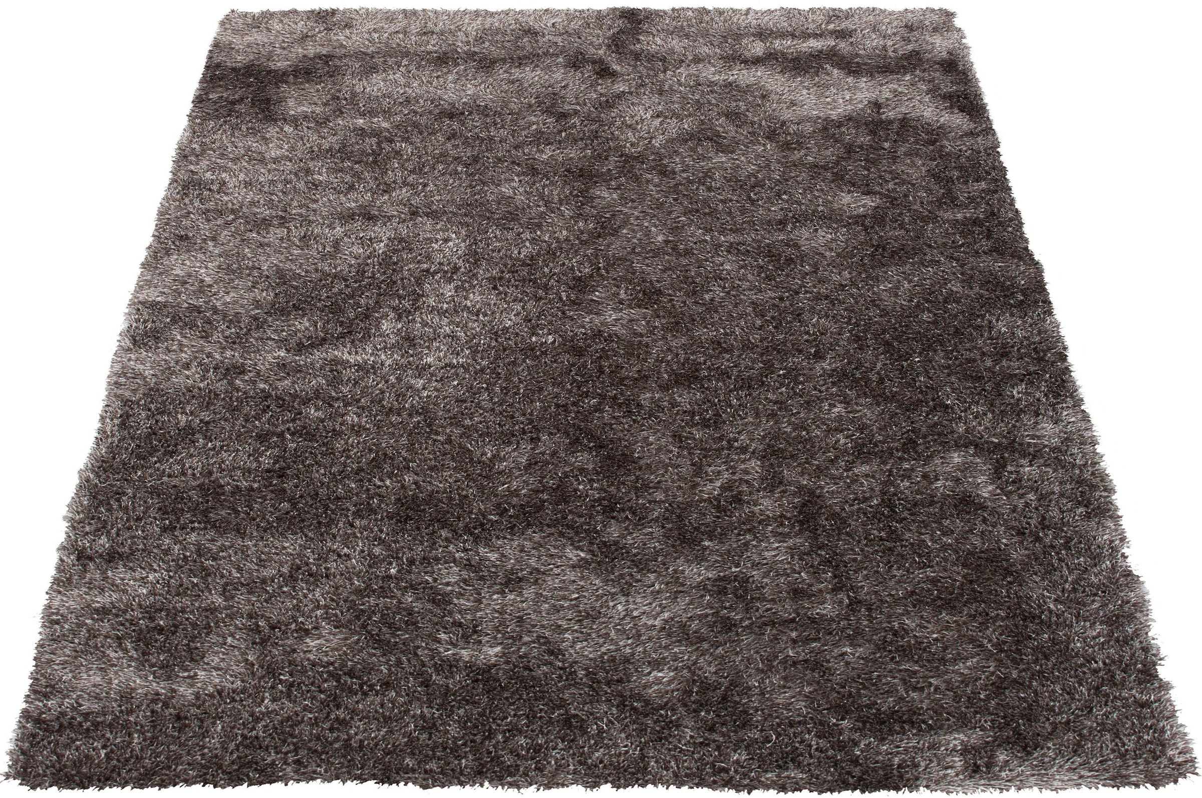 Hochflor-Teppich »Alga«, rechteckig, Uni-Farben, besonders weich und kuschelig