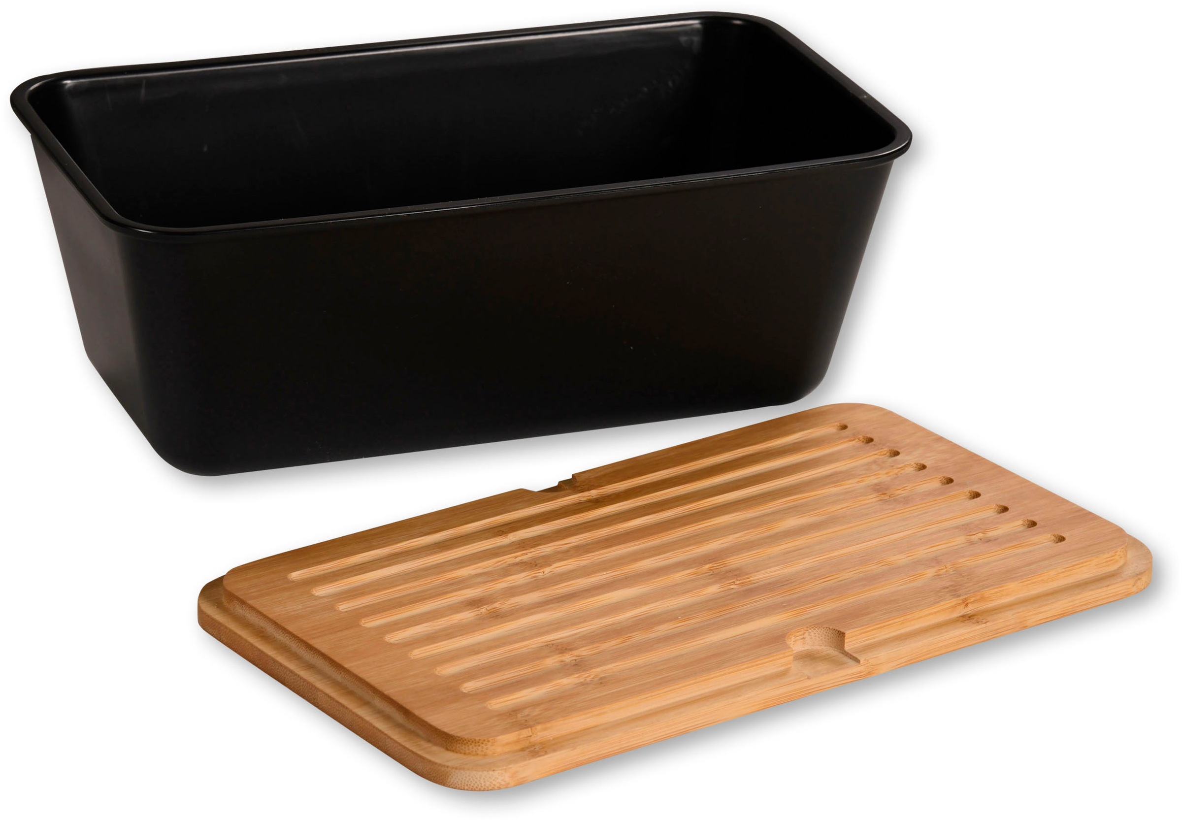 KESPER® Brotkasten »Brotbox mit Bambusdeckel«, (2 tlg.), mit abnehmbaren De günstig online kaufen
