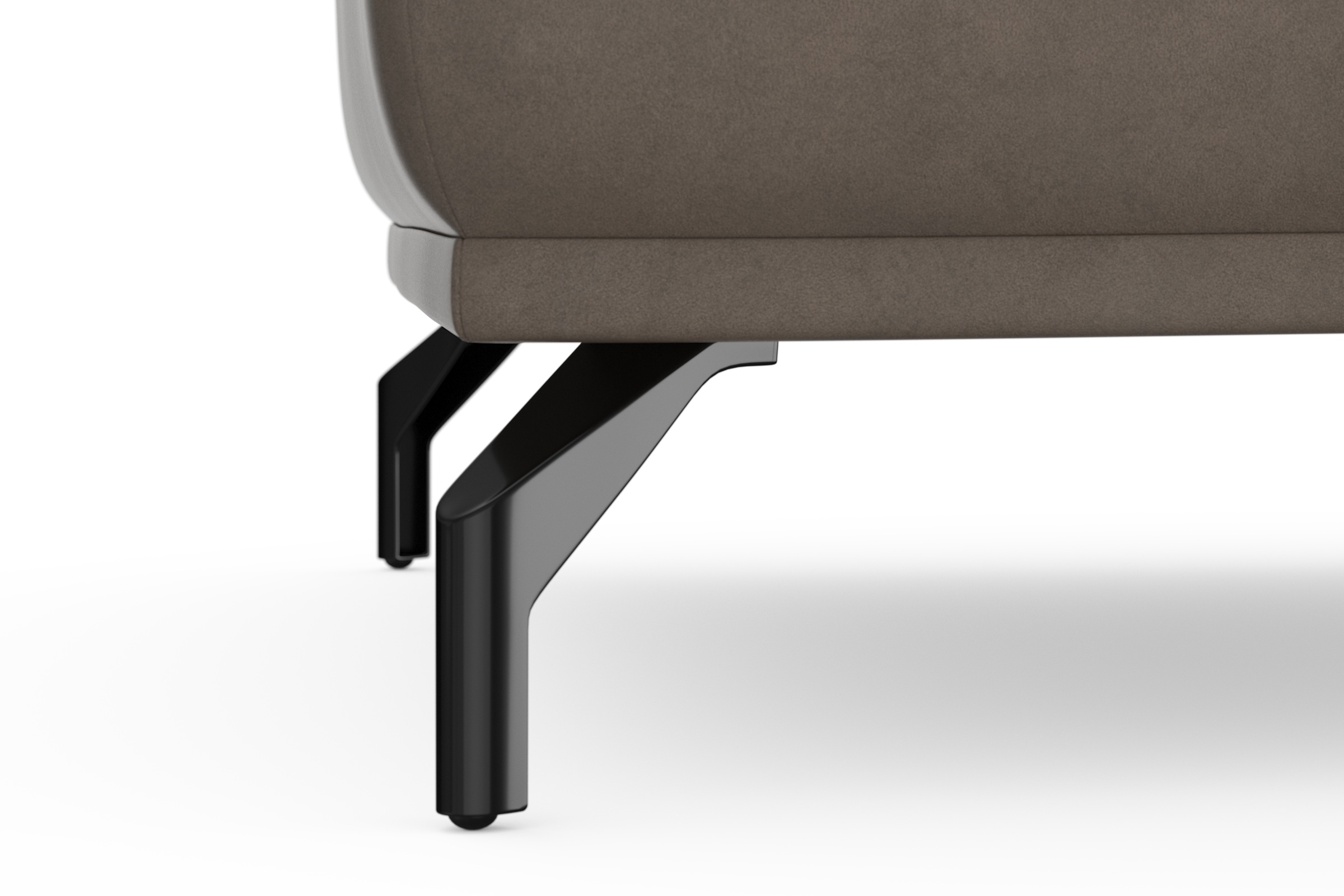sit&more Hocker »Bailando«, mit Federkern und schwarzen, matten Metallfüßen